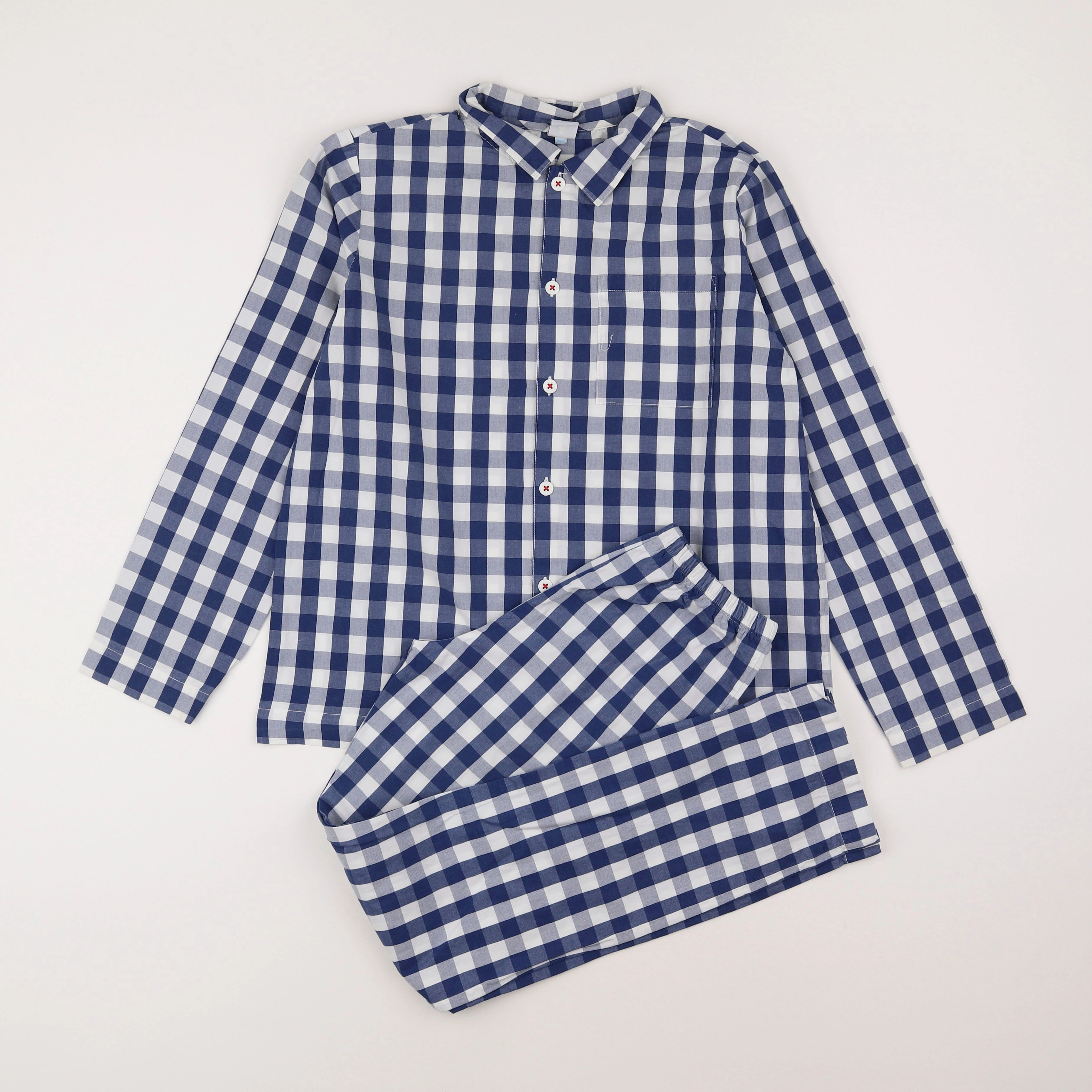 Petit Bateau - pyjama coton bleu - 12 ans