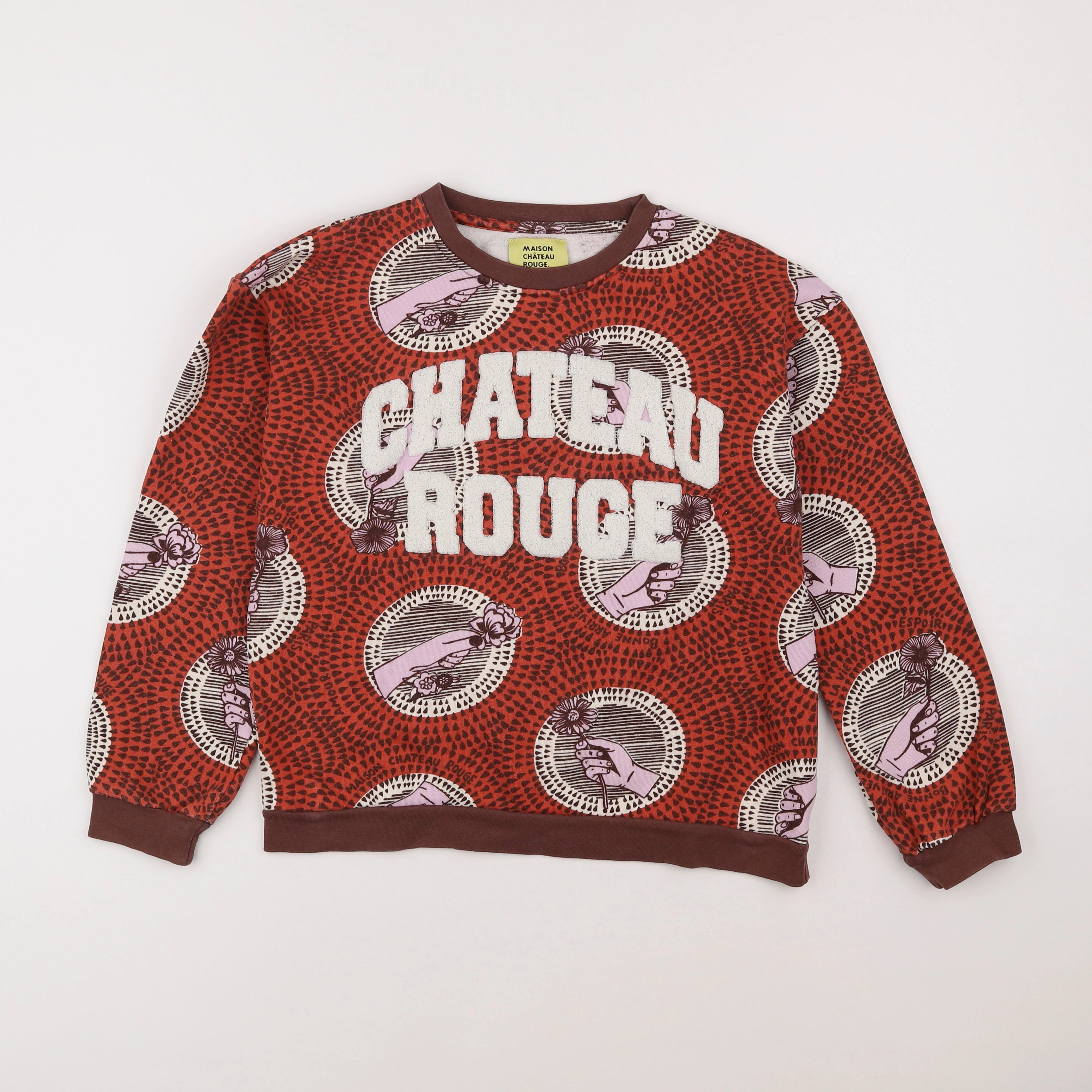 Monoprix - sweat rouge - 12/14 ans