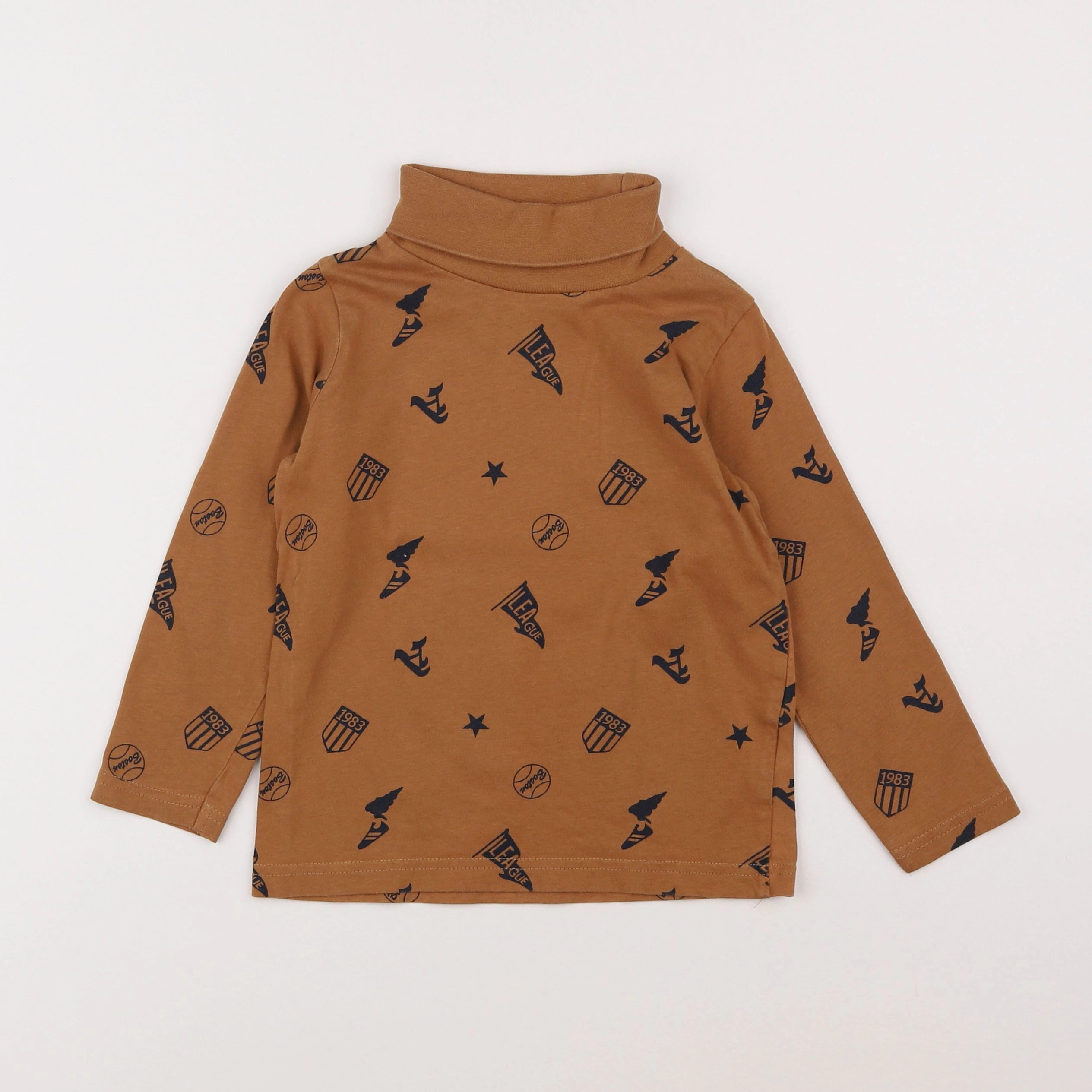 Tape à l'oeil - sous-pull marron - 4 ans