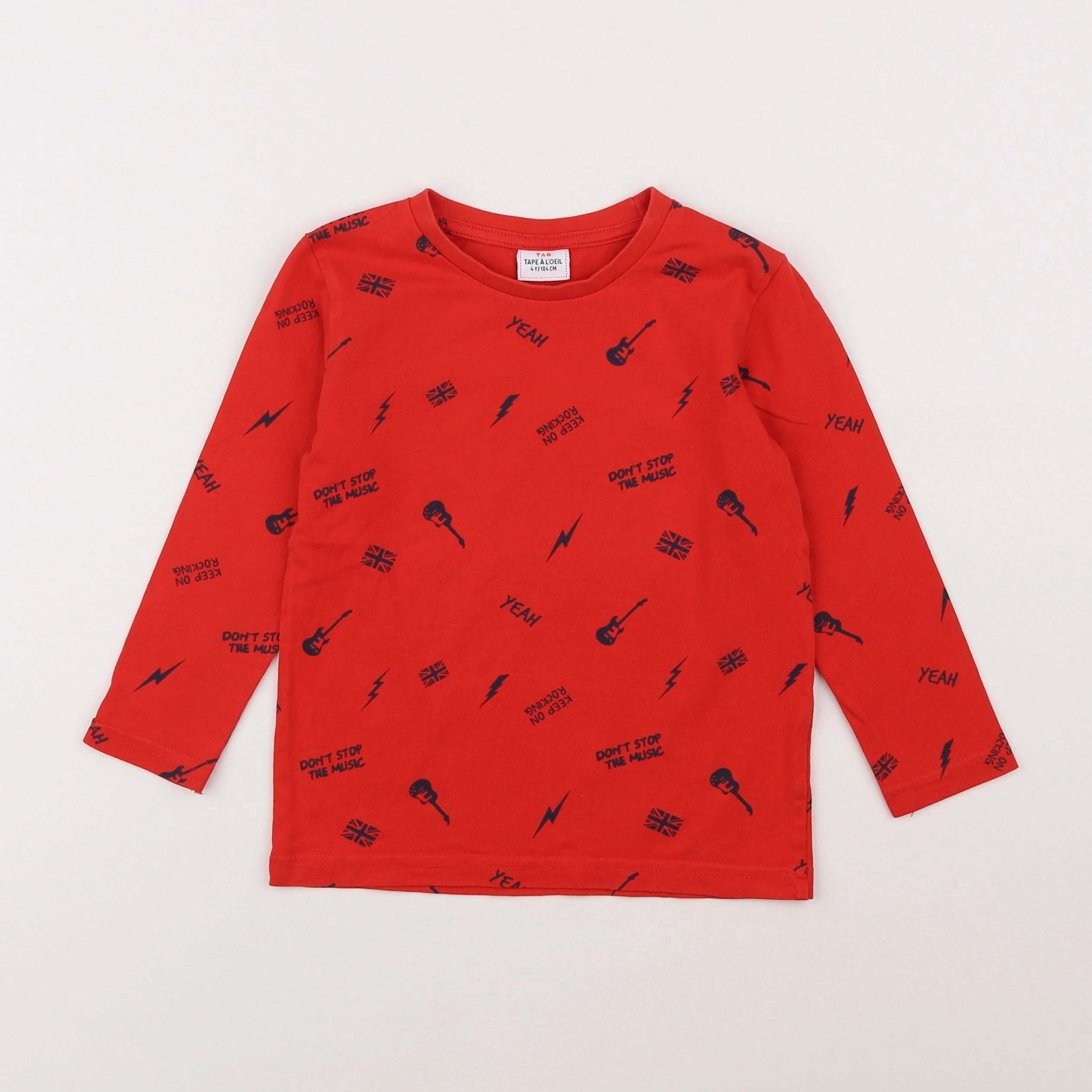 Tape à l'oeil - tee-shirt rouge - 4 ans