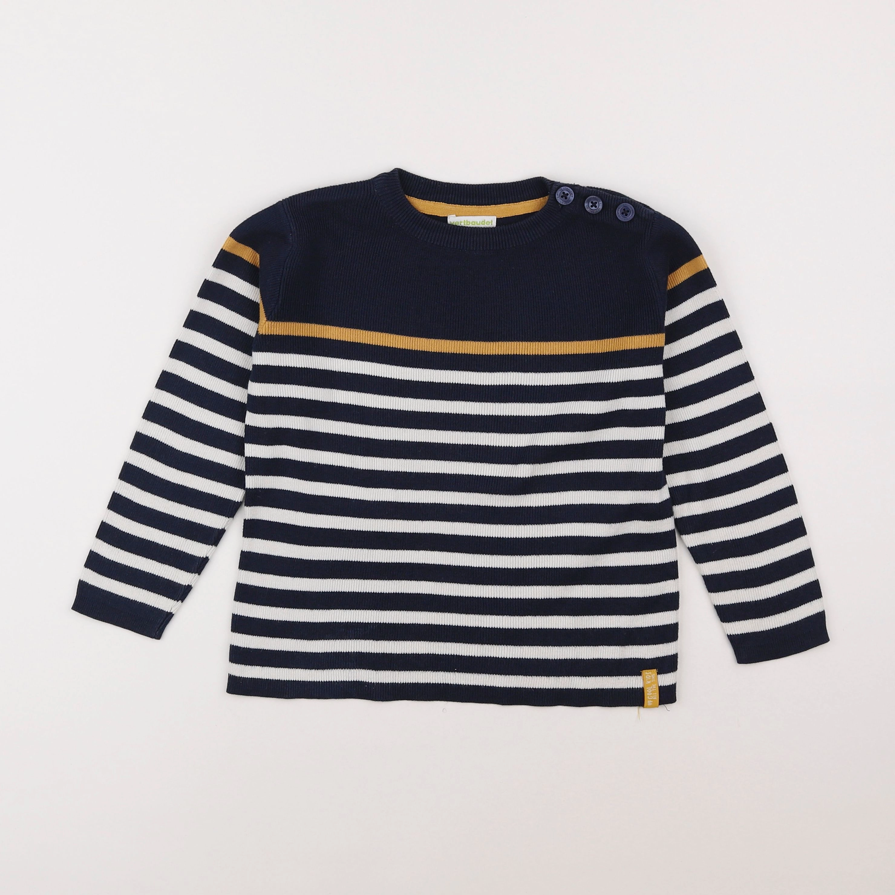 Vertbaudet - pull bleu - 6 ans