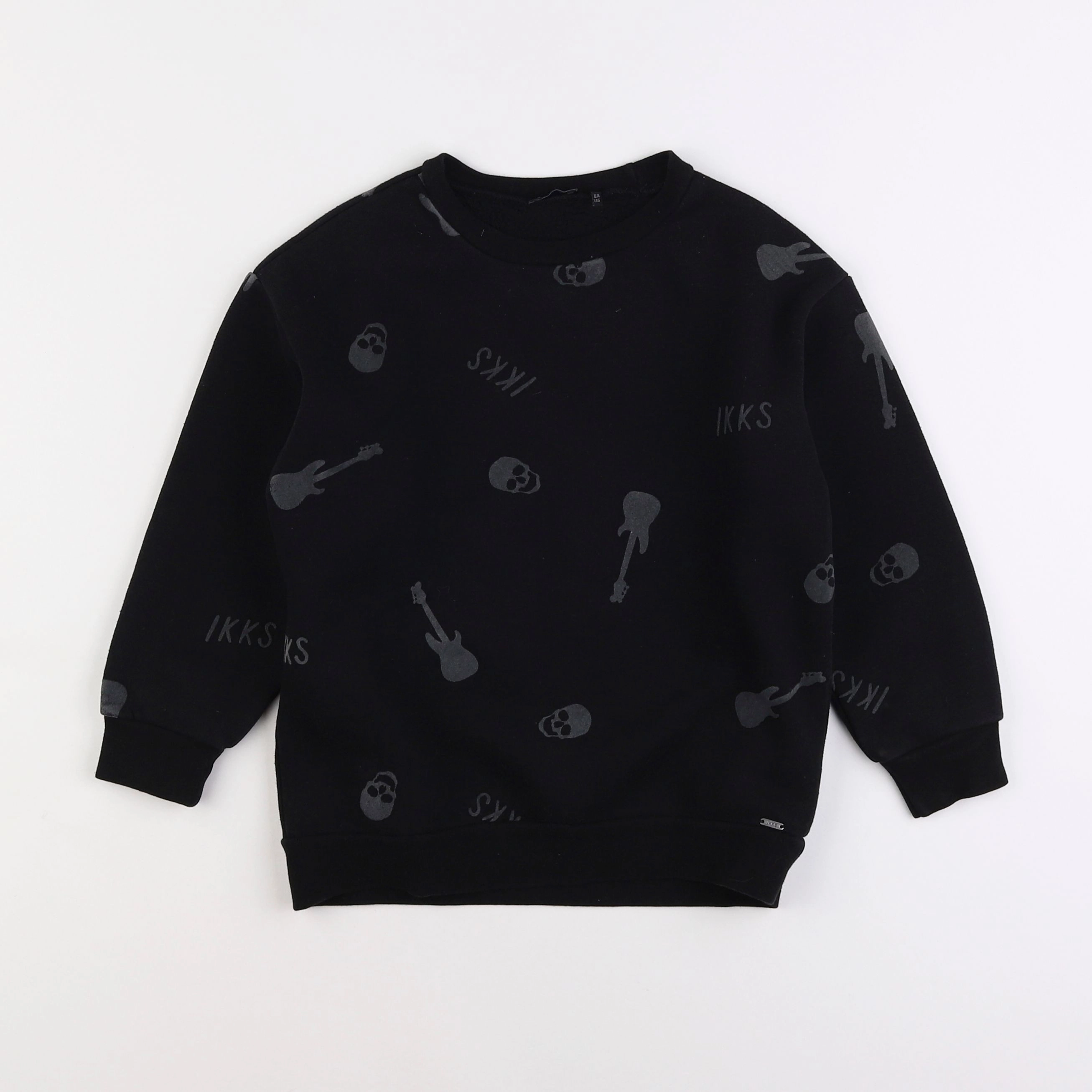 IKKS - sweat noir - 6 ans