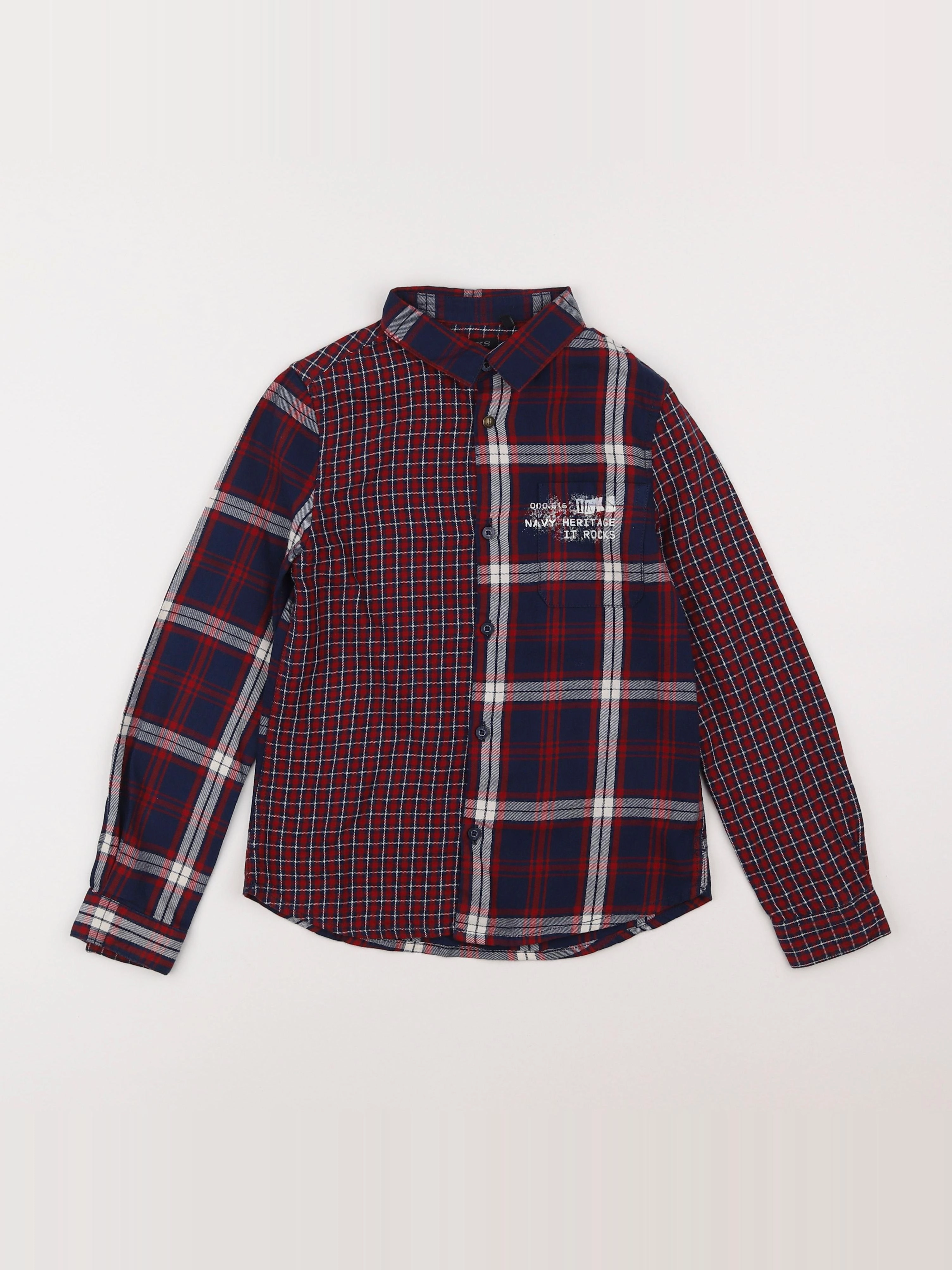 IKKS - chemise rouge - 8 ans