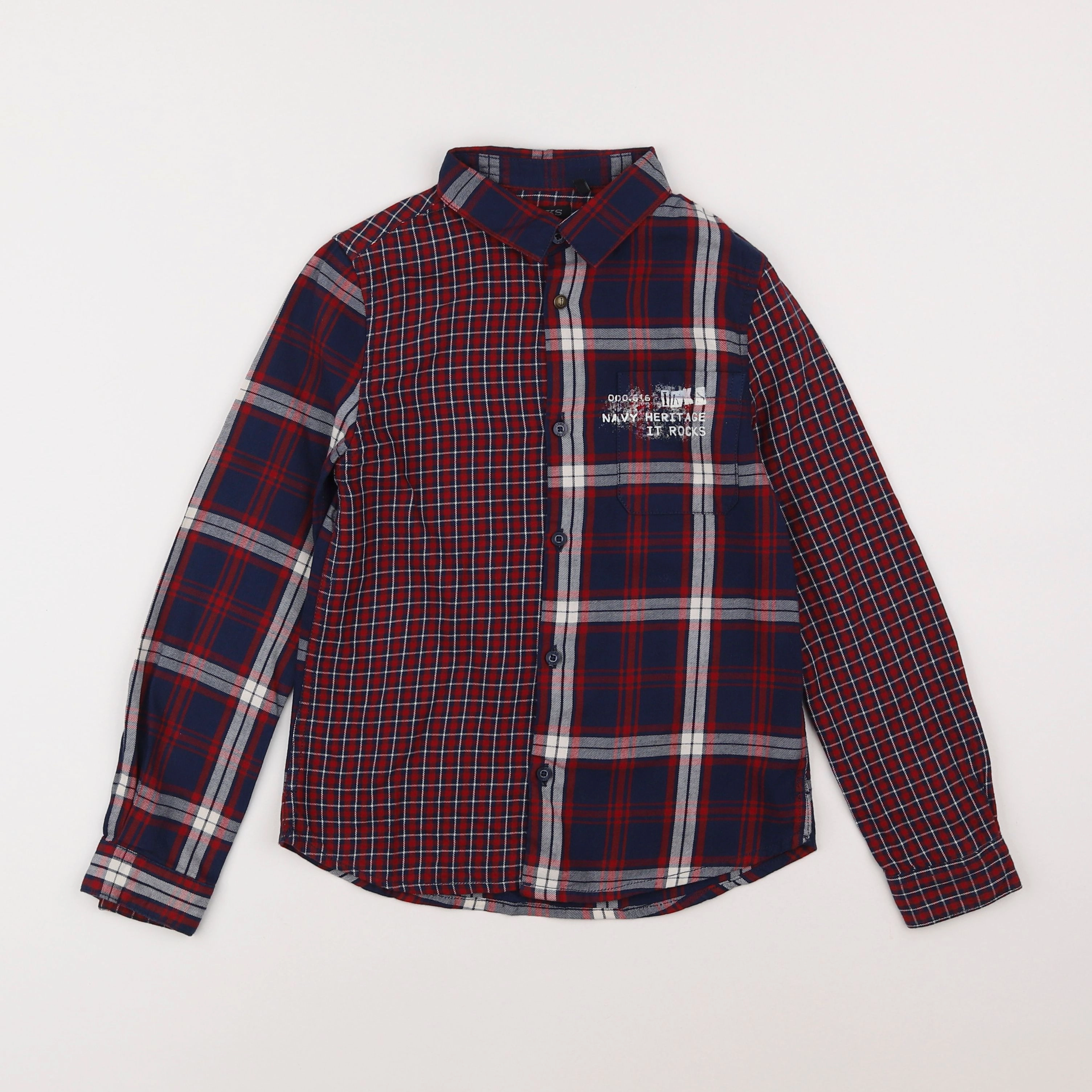 IKKS - chemise rouge - 8 ans