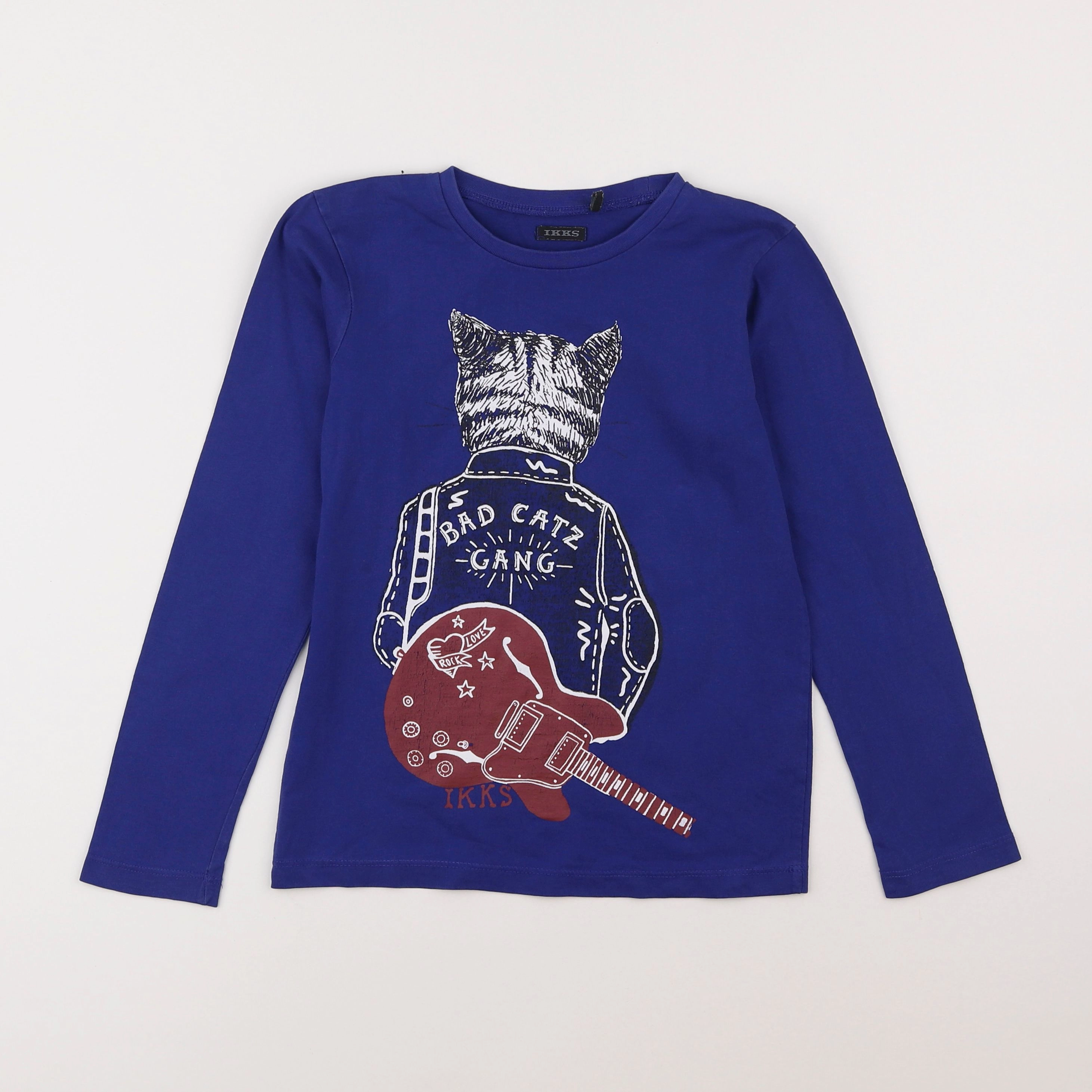 IKKS - tee-shirt bleu - 8 ans