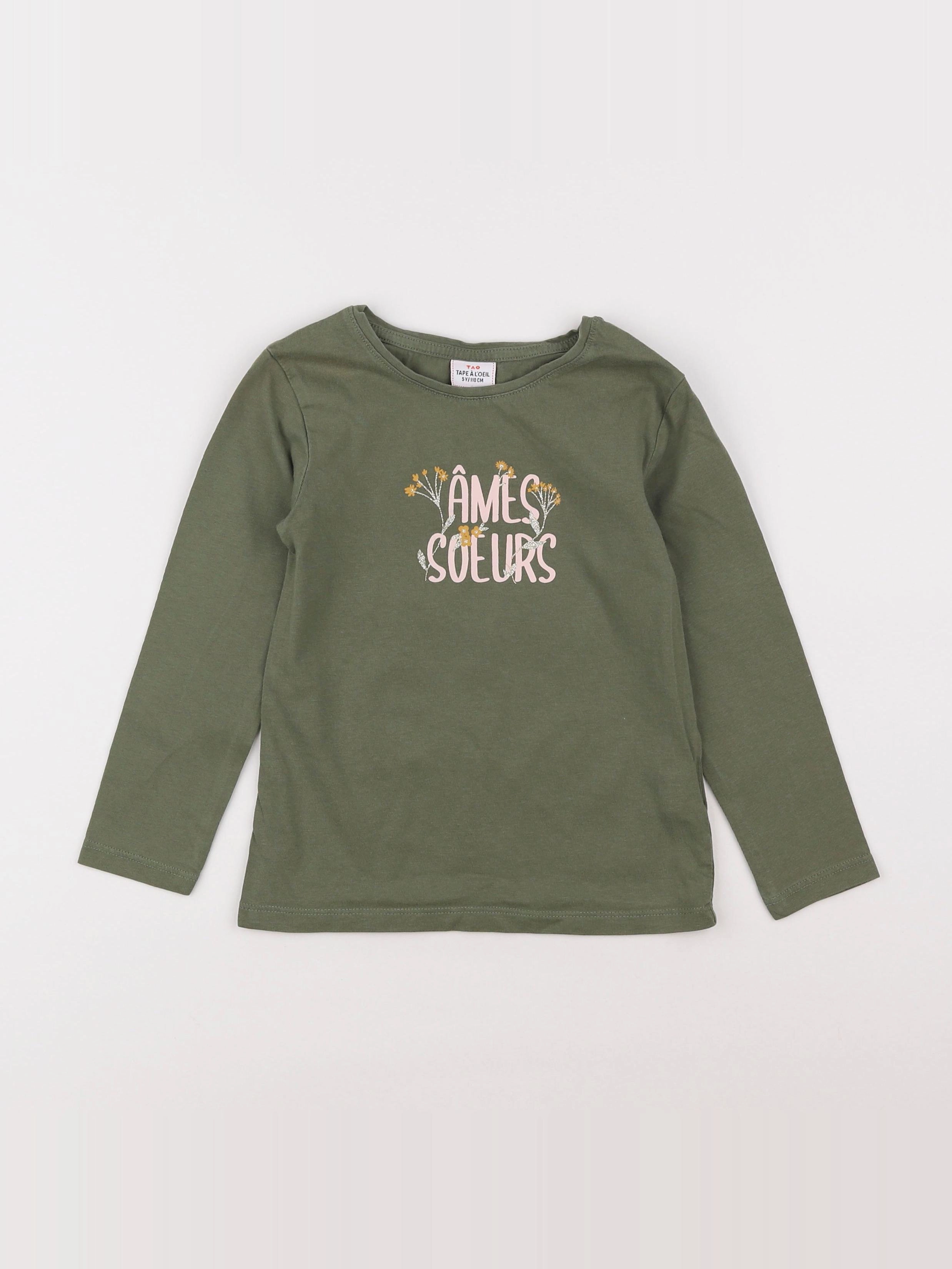 Tape à l'oeil - tee-shirt vert - 4/5 ans