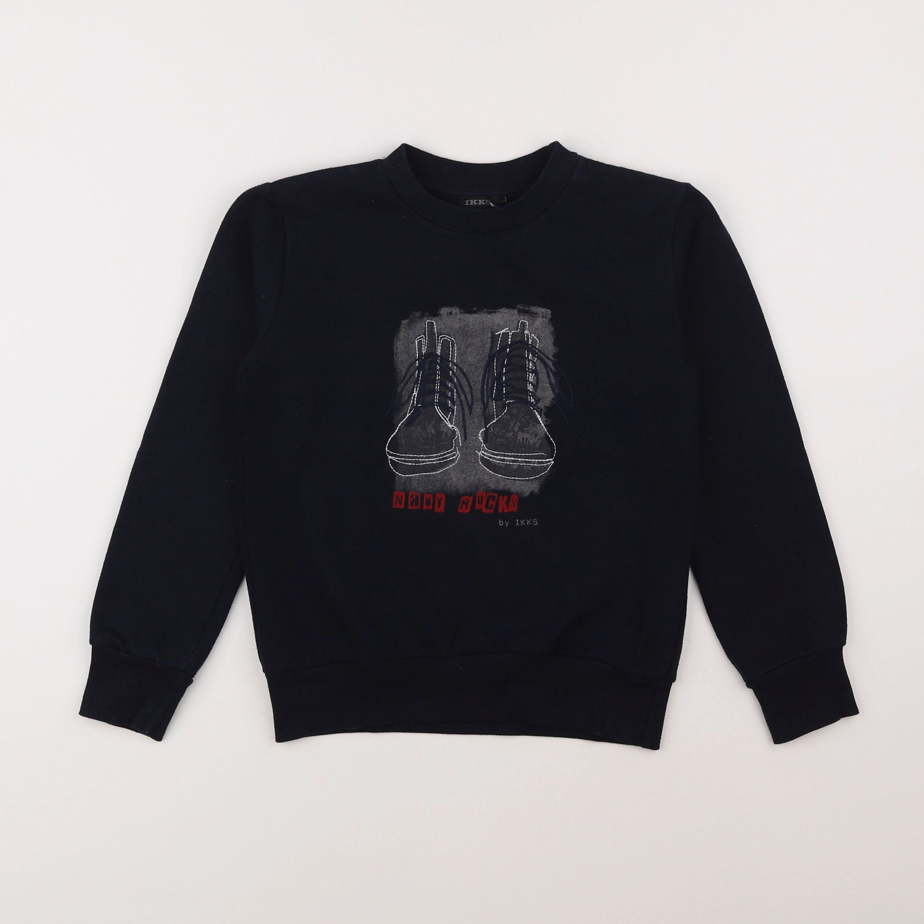 IKKS - sweat noir - 6 ans