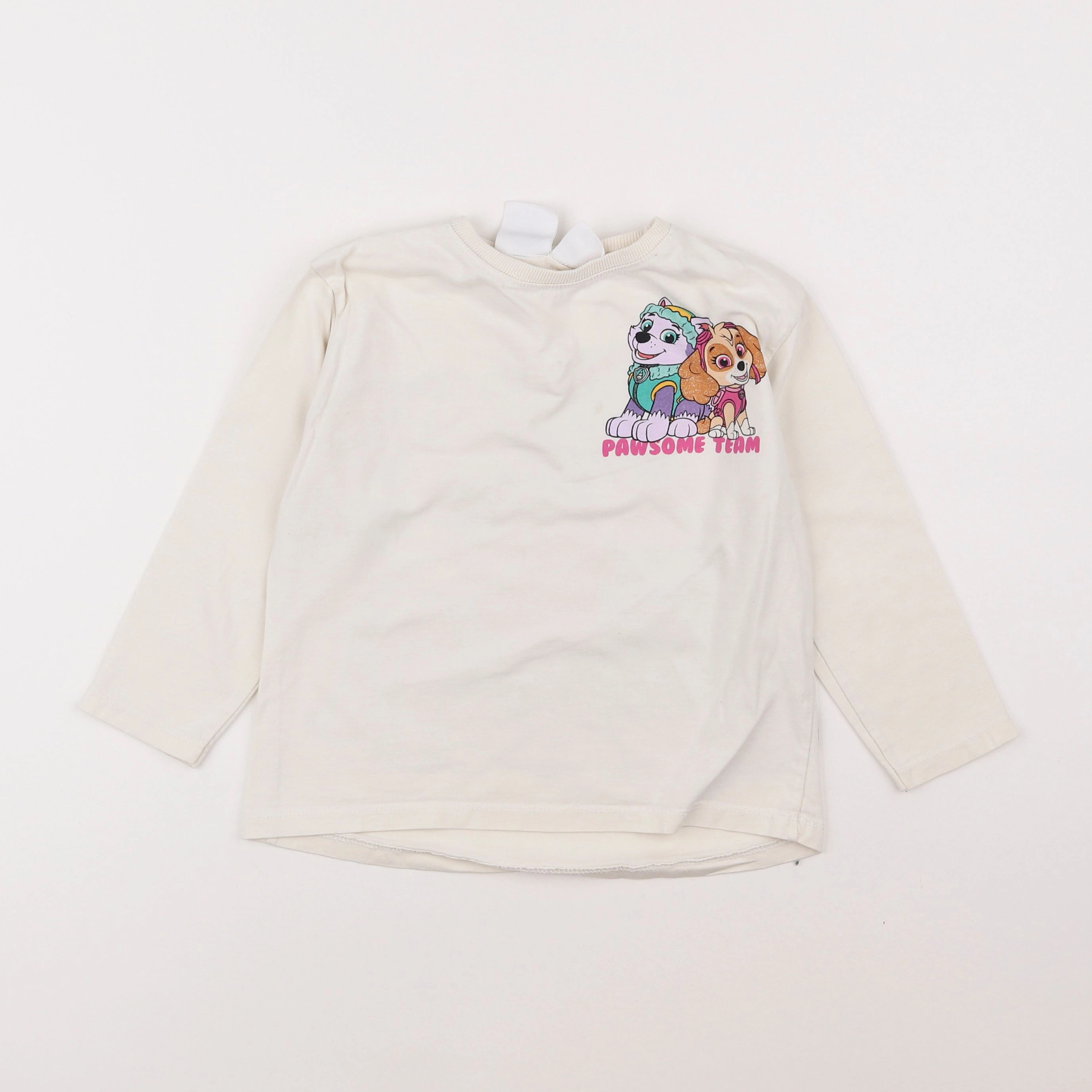 Zara - tee-shirt imprimé au dos blanc - 4/5 ans