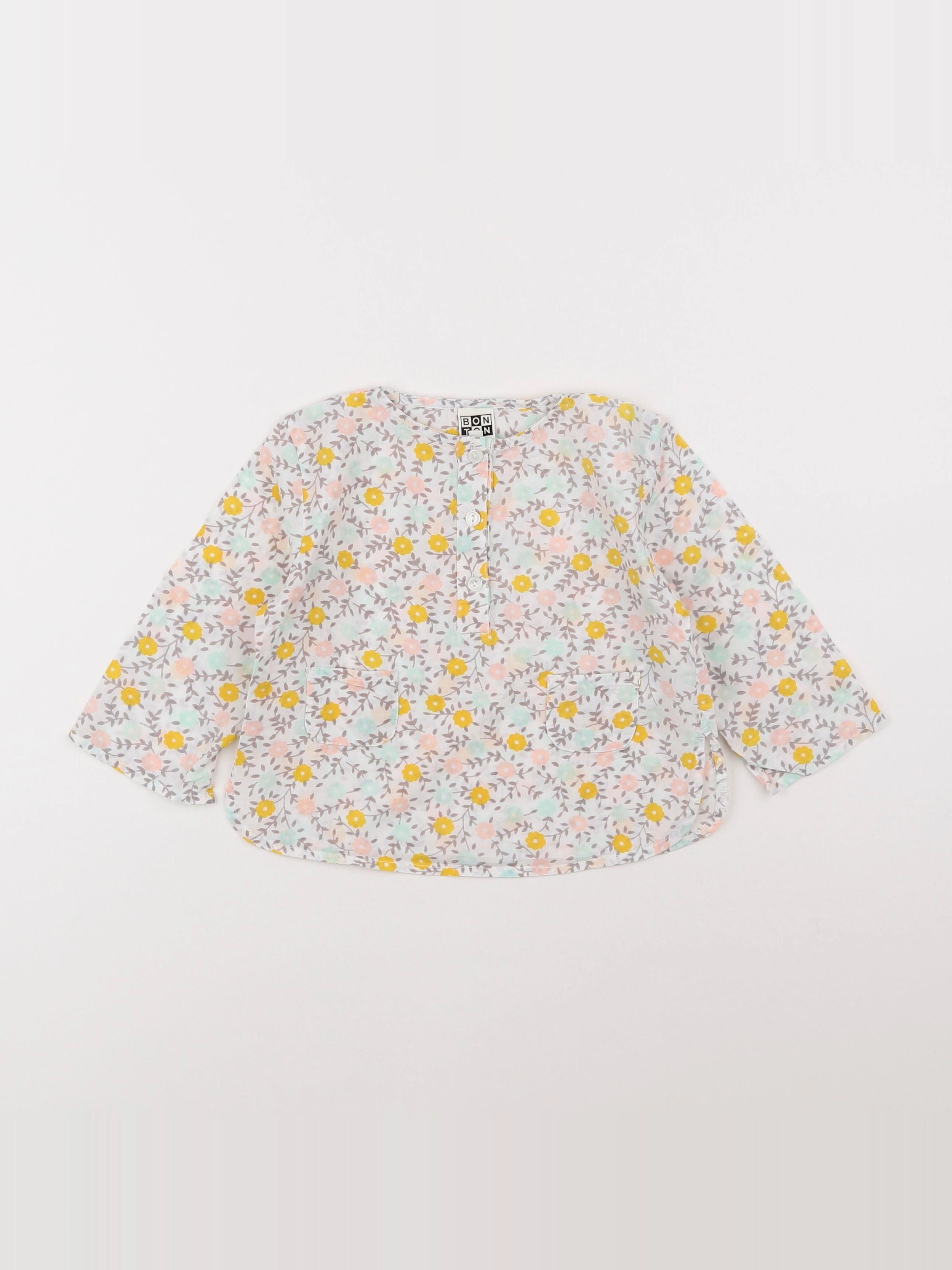 Bonton - blouse blanc - 18 mois