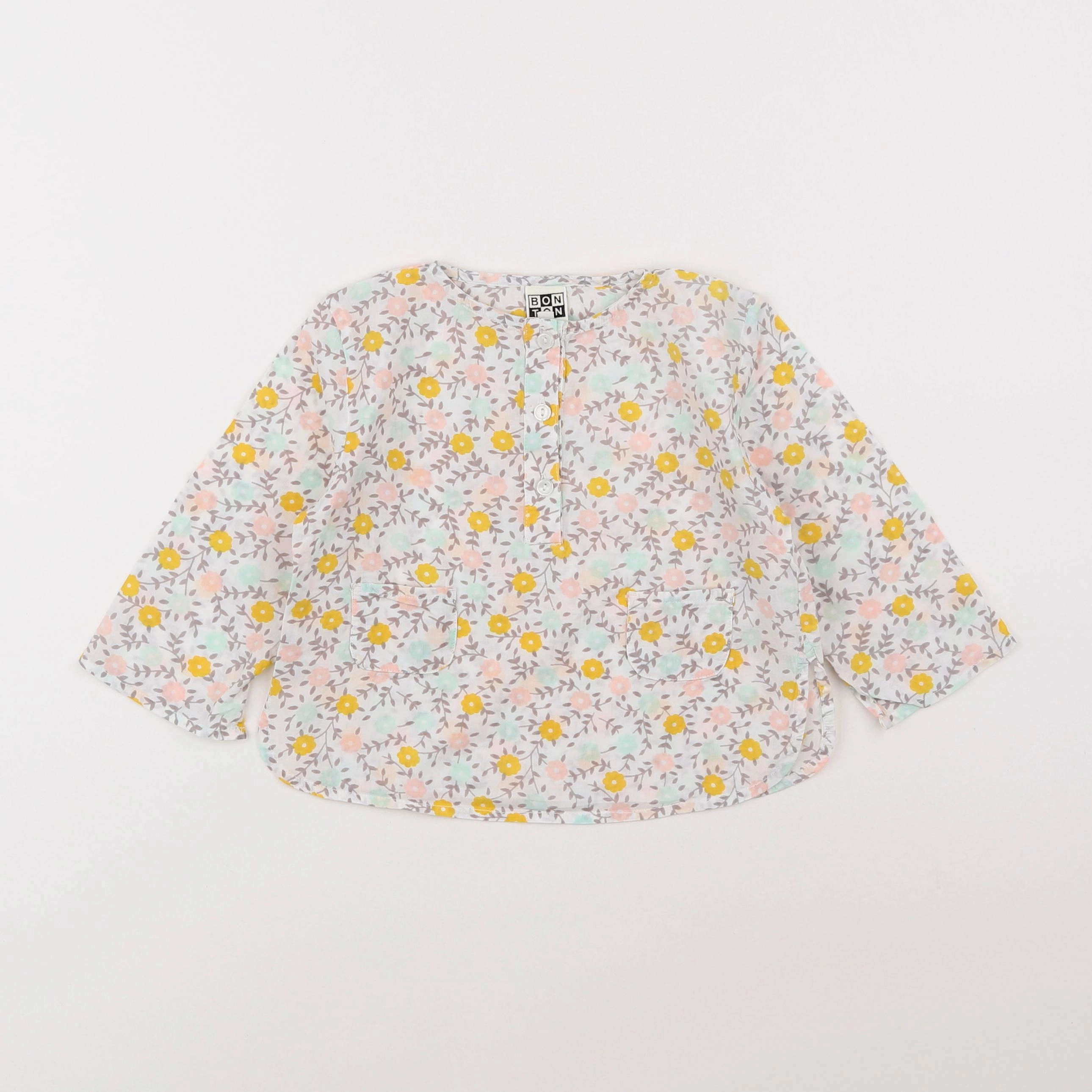 Bonton - blouse blanc - 18 mois