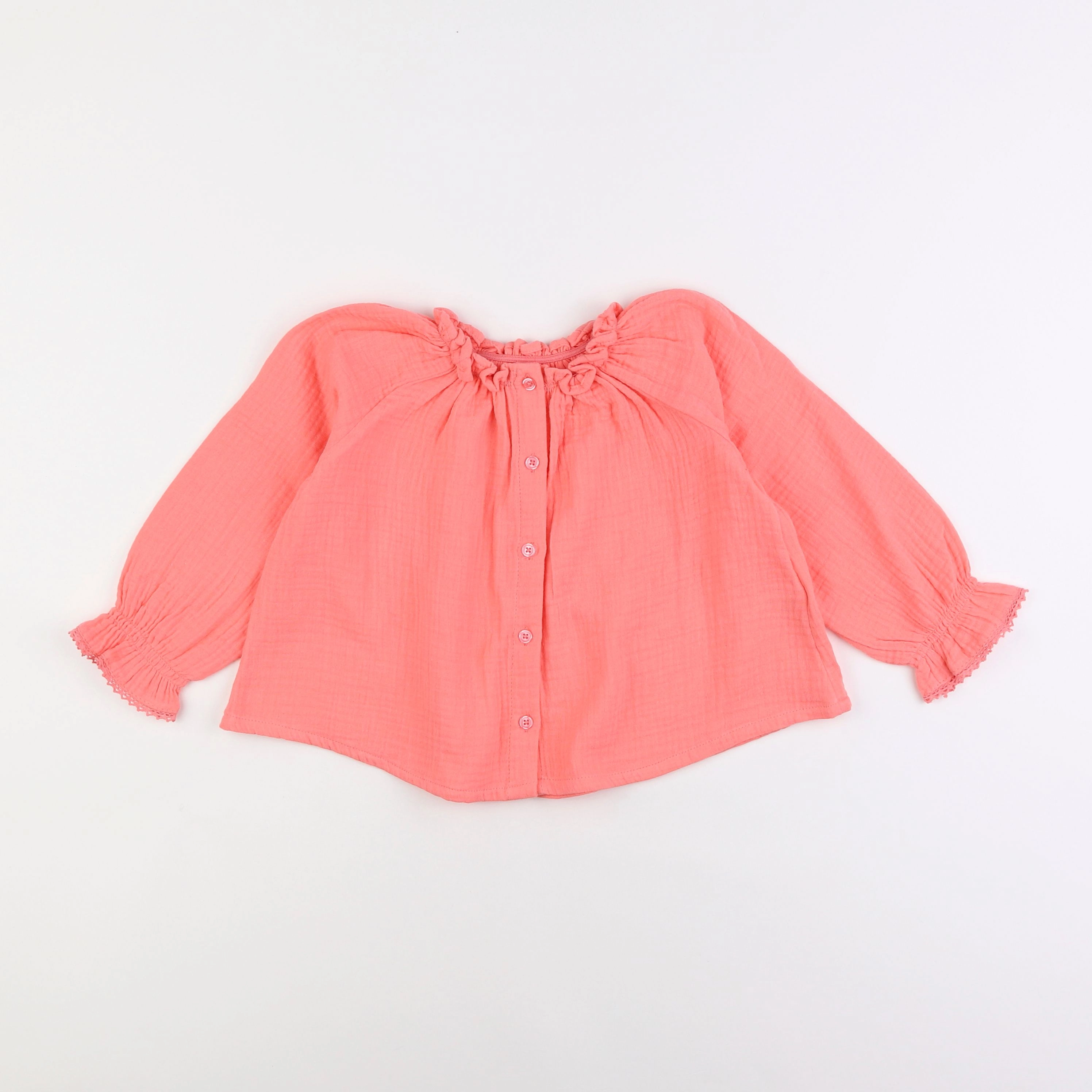 Vertbaudet - blouse rose - 4 ans