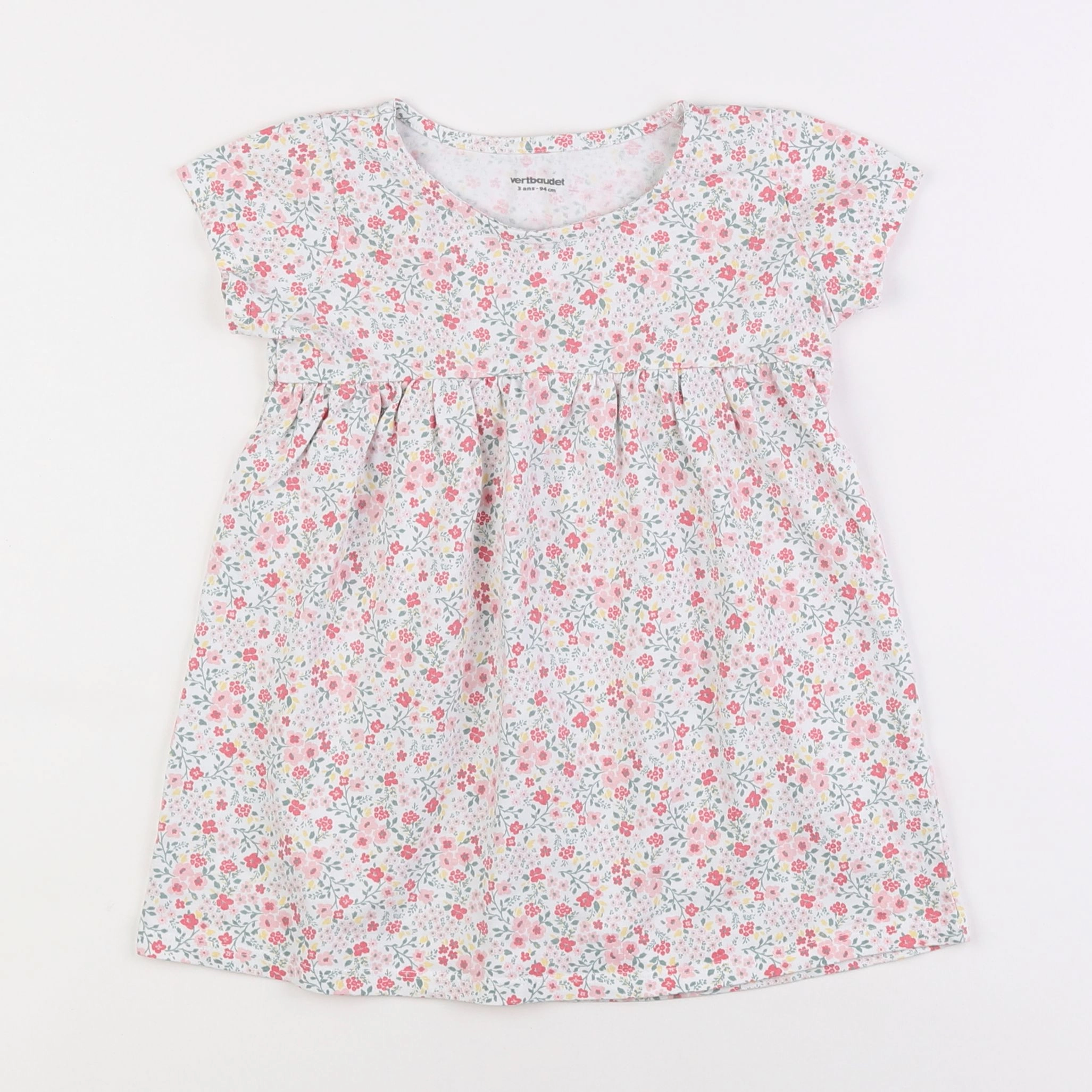 Vertbaudet - robe rose - 3 ans