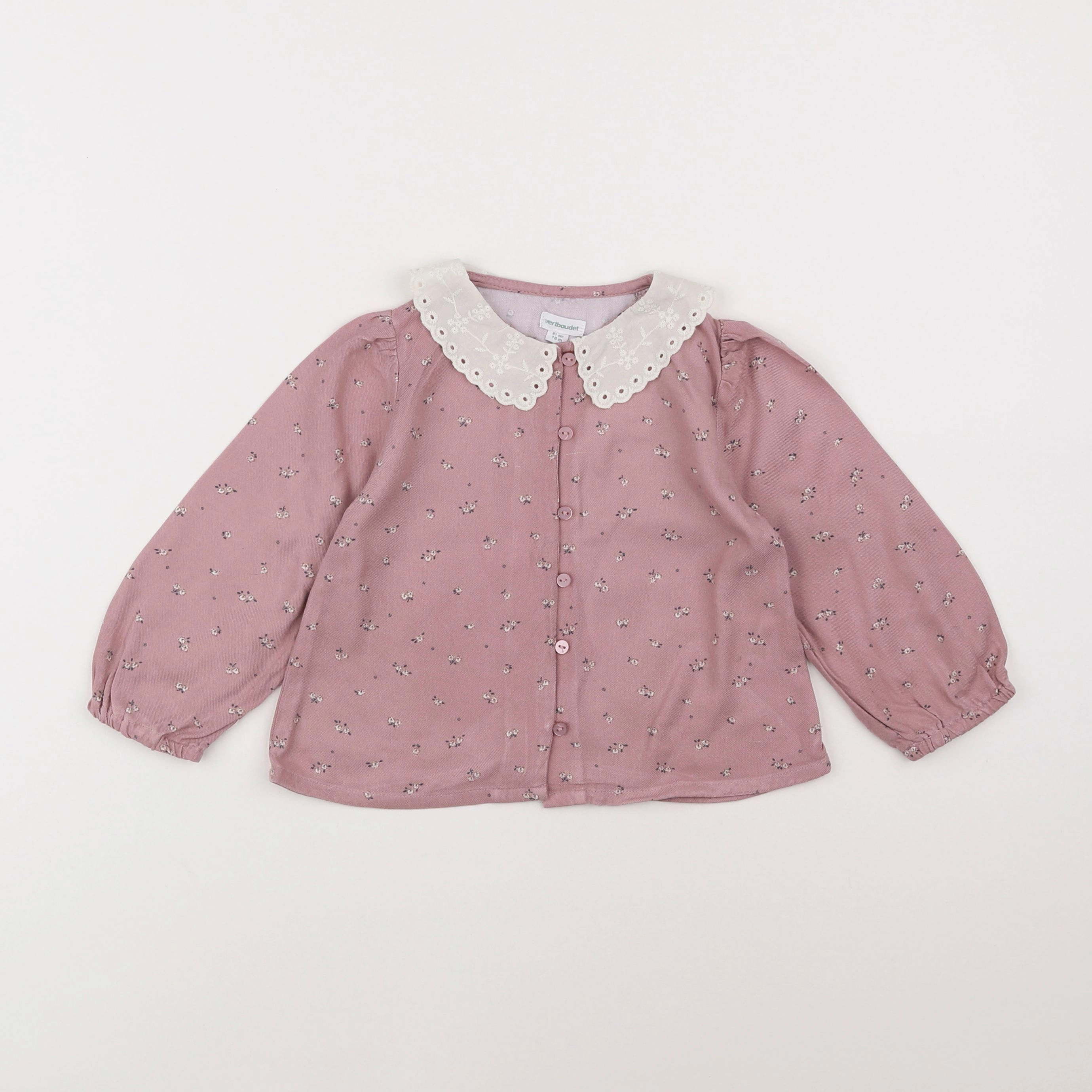 Vertbaudet - blouse rose - 18 mois