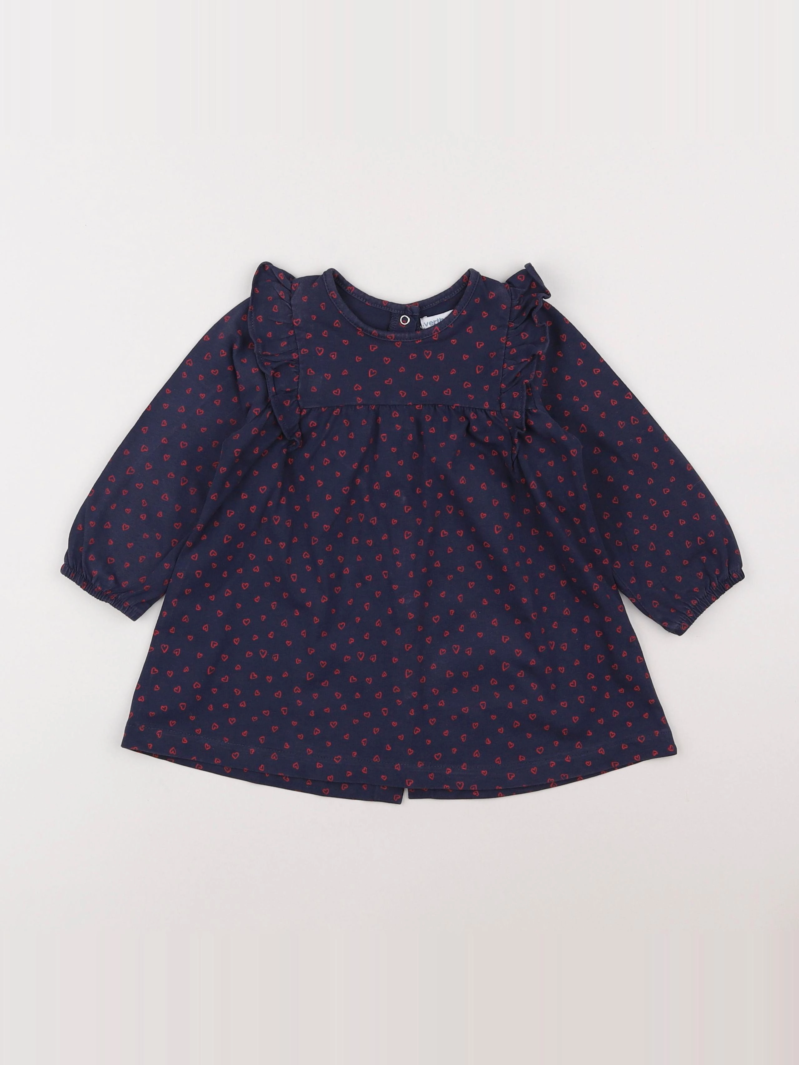 Vertbaudet - robe bleu - 18 mois