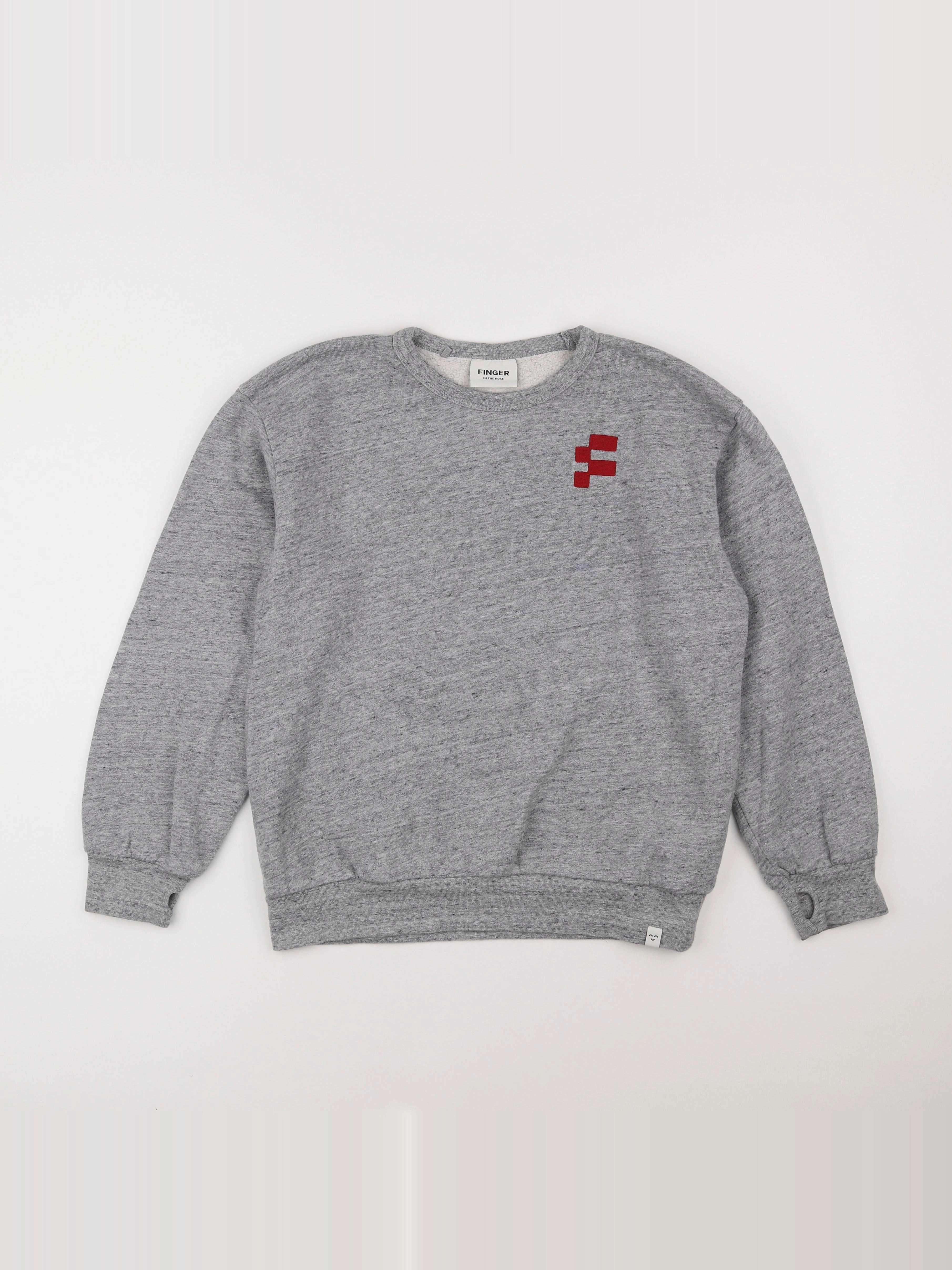 Finger in the nose - sweat gris - 12/13 ans