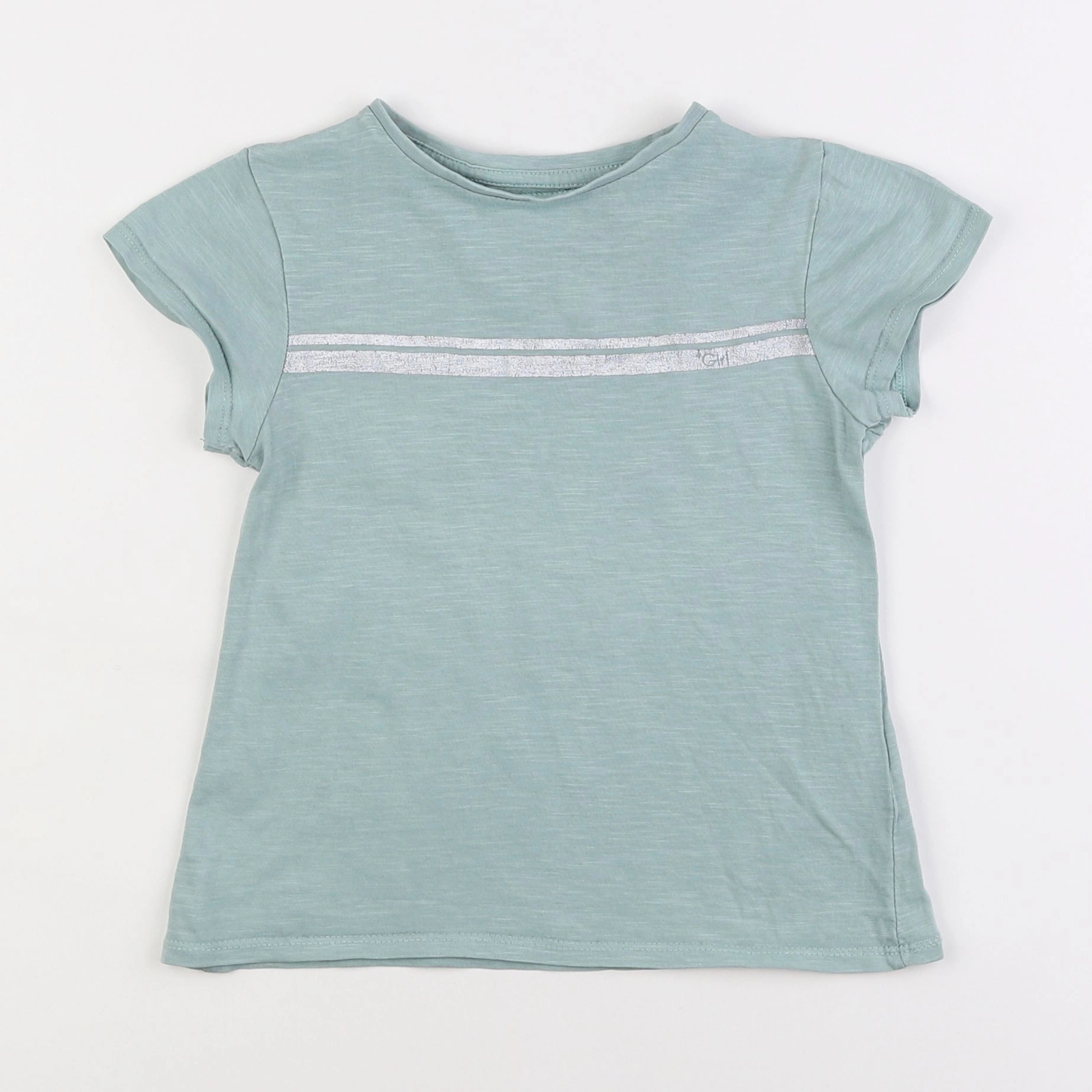 Vertbaudet - tee-shirt vert - 6 ans