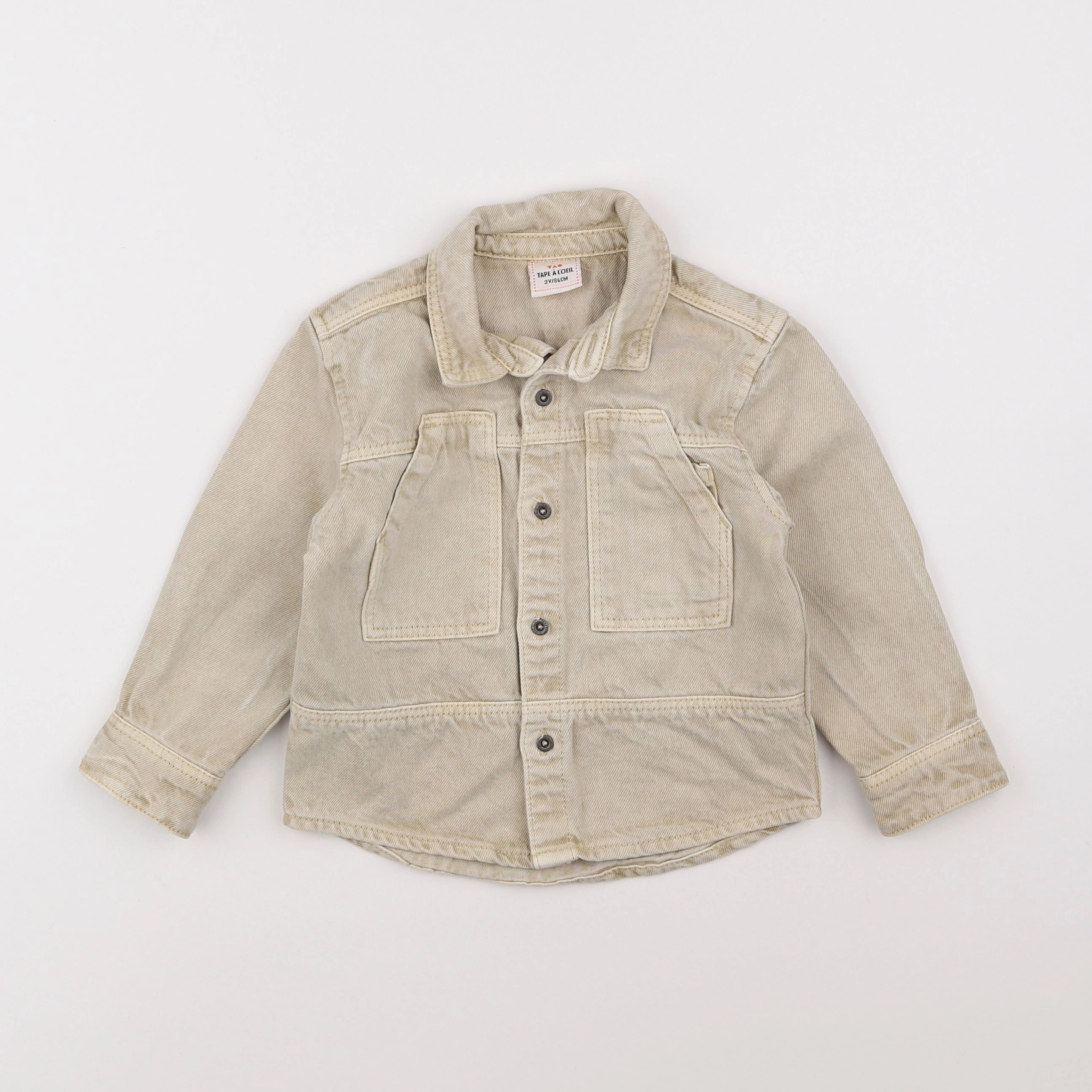 Tape à l'oeil - chemise beige - 2 ans