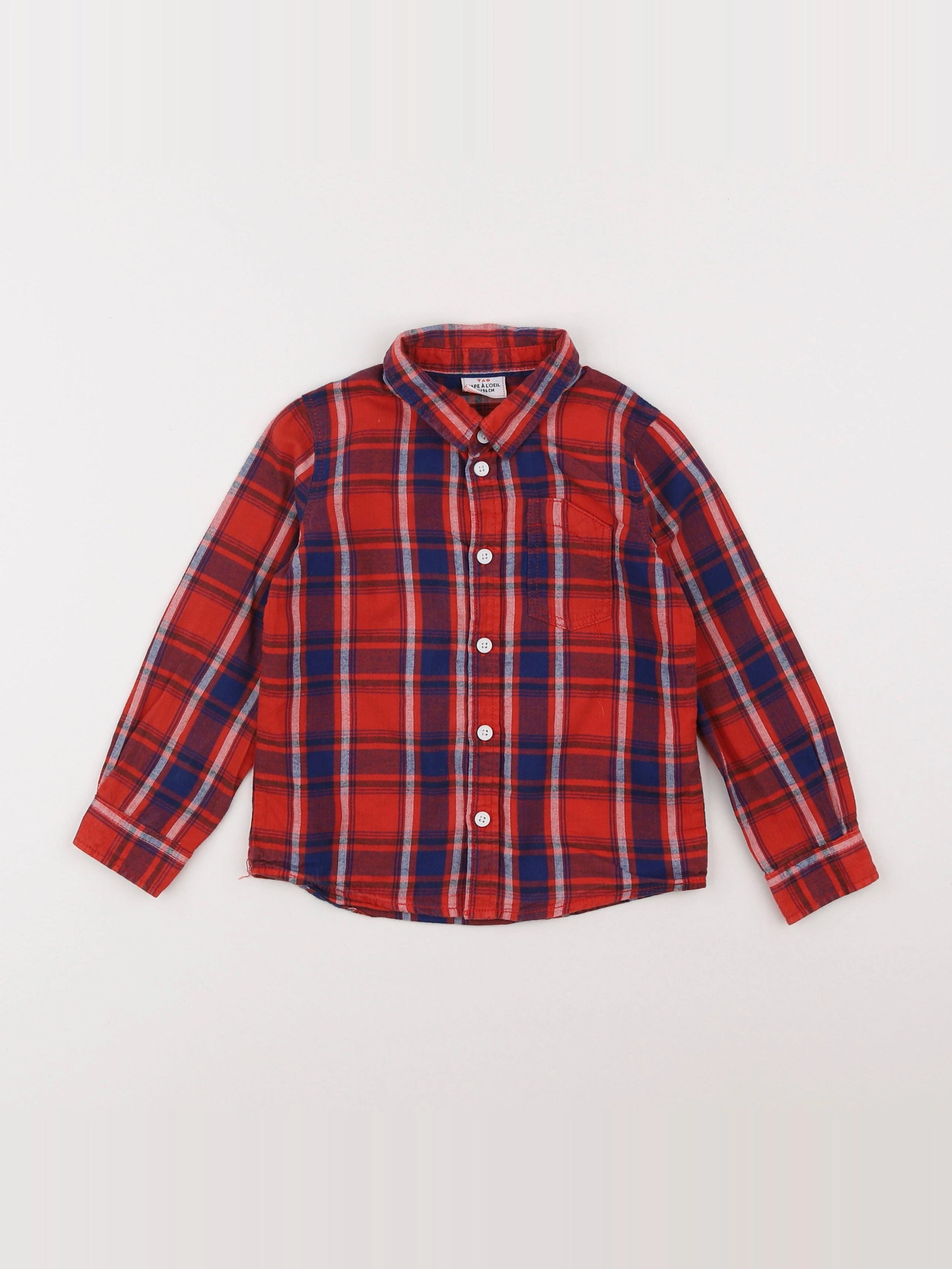 Tape à l'oeil - chemise rouge - 3 ans