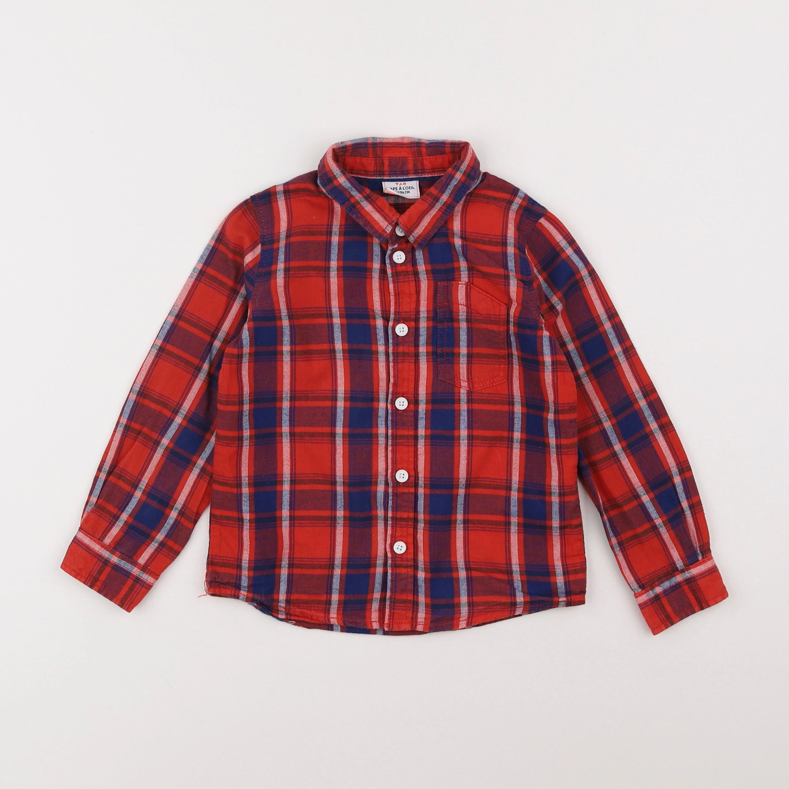 Tape à l'oeil - chemise rouge - 3 ans