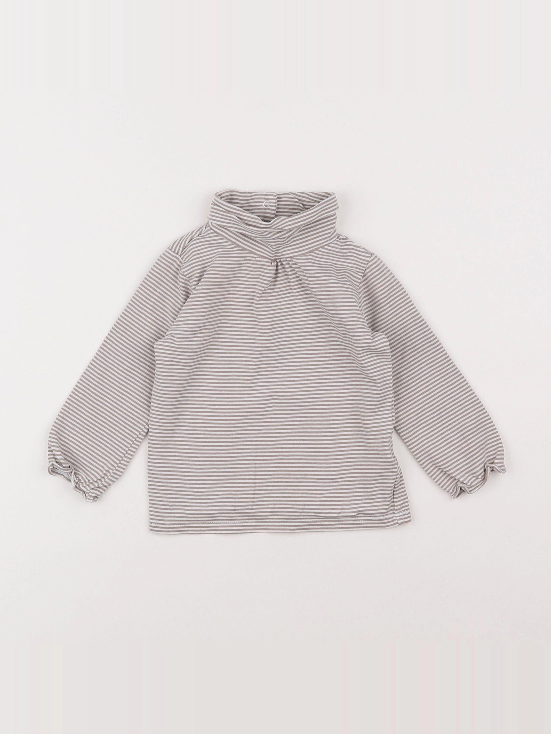 Vertbaudet - sous-pull gris - 2 ans