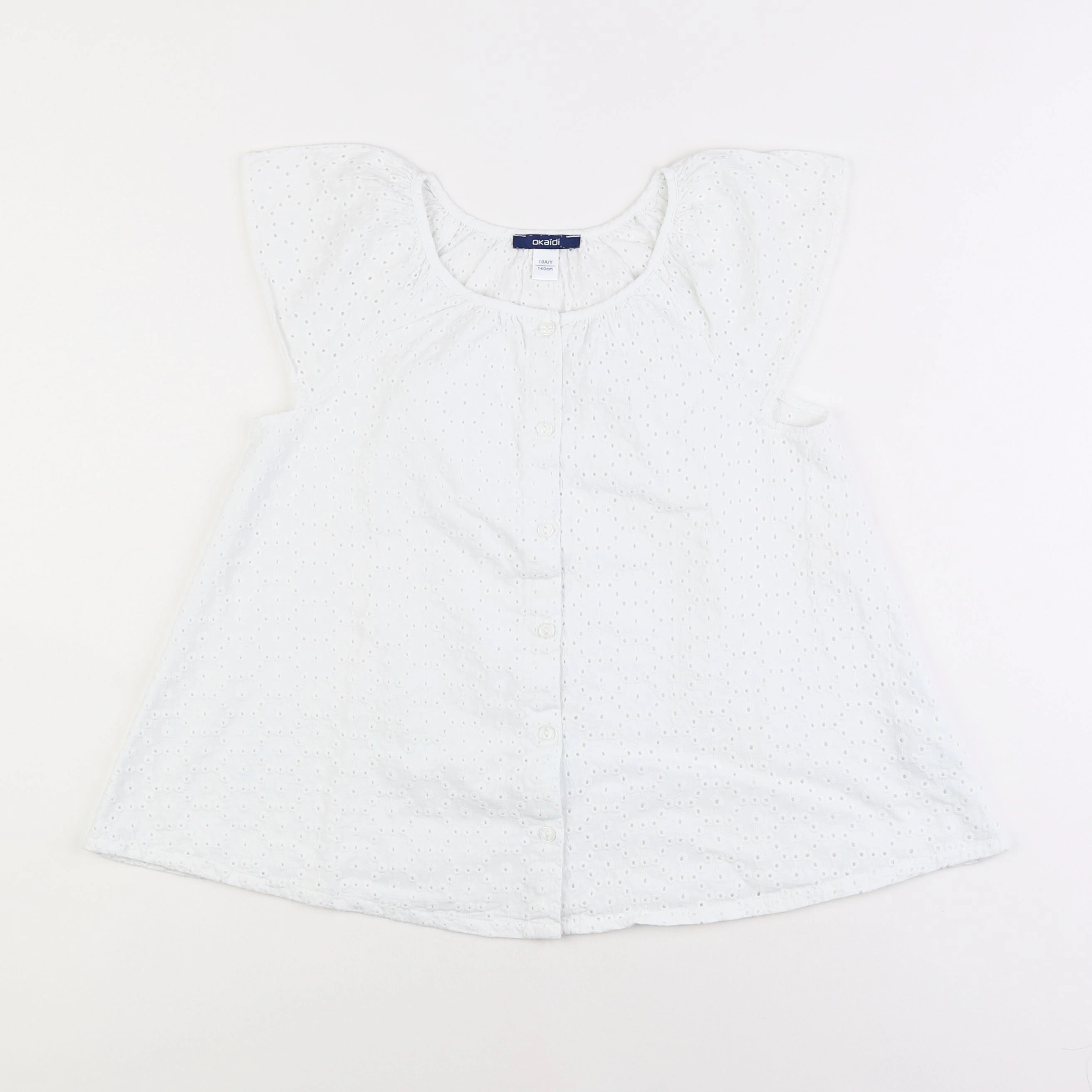 Okaidi - blouse blanc - 10 ans