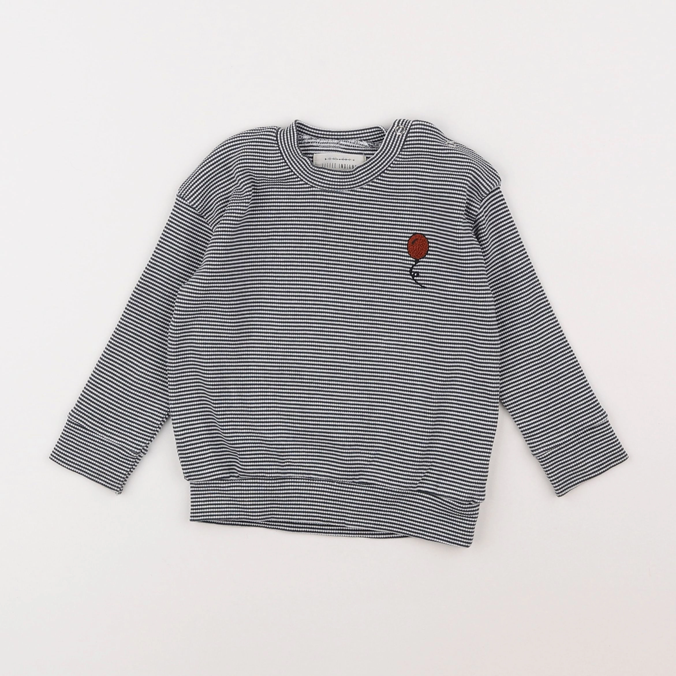 Little Indians - sweat bleu - 12/18 mois