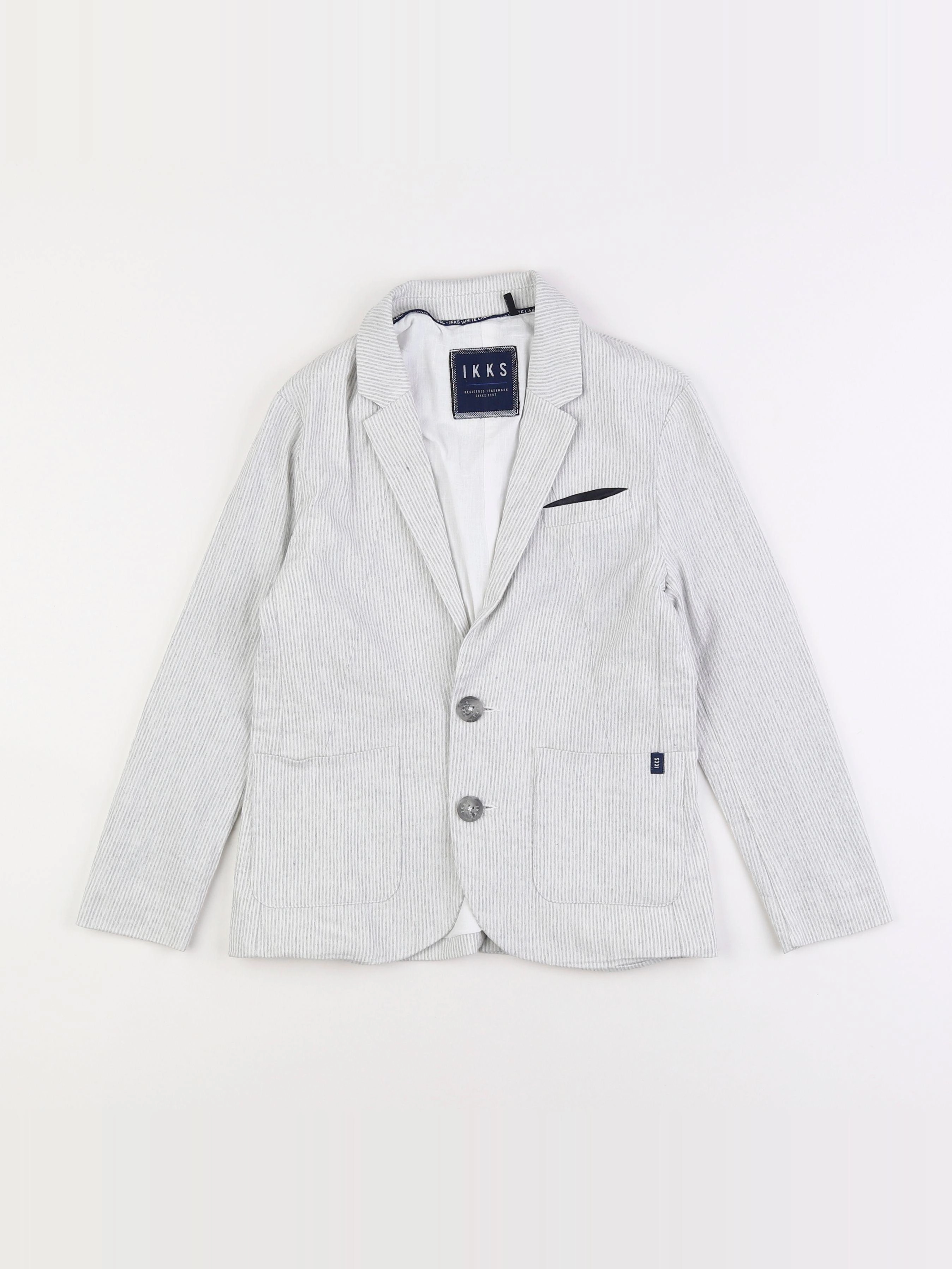 IKKS - veste gris - 8 ans