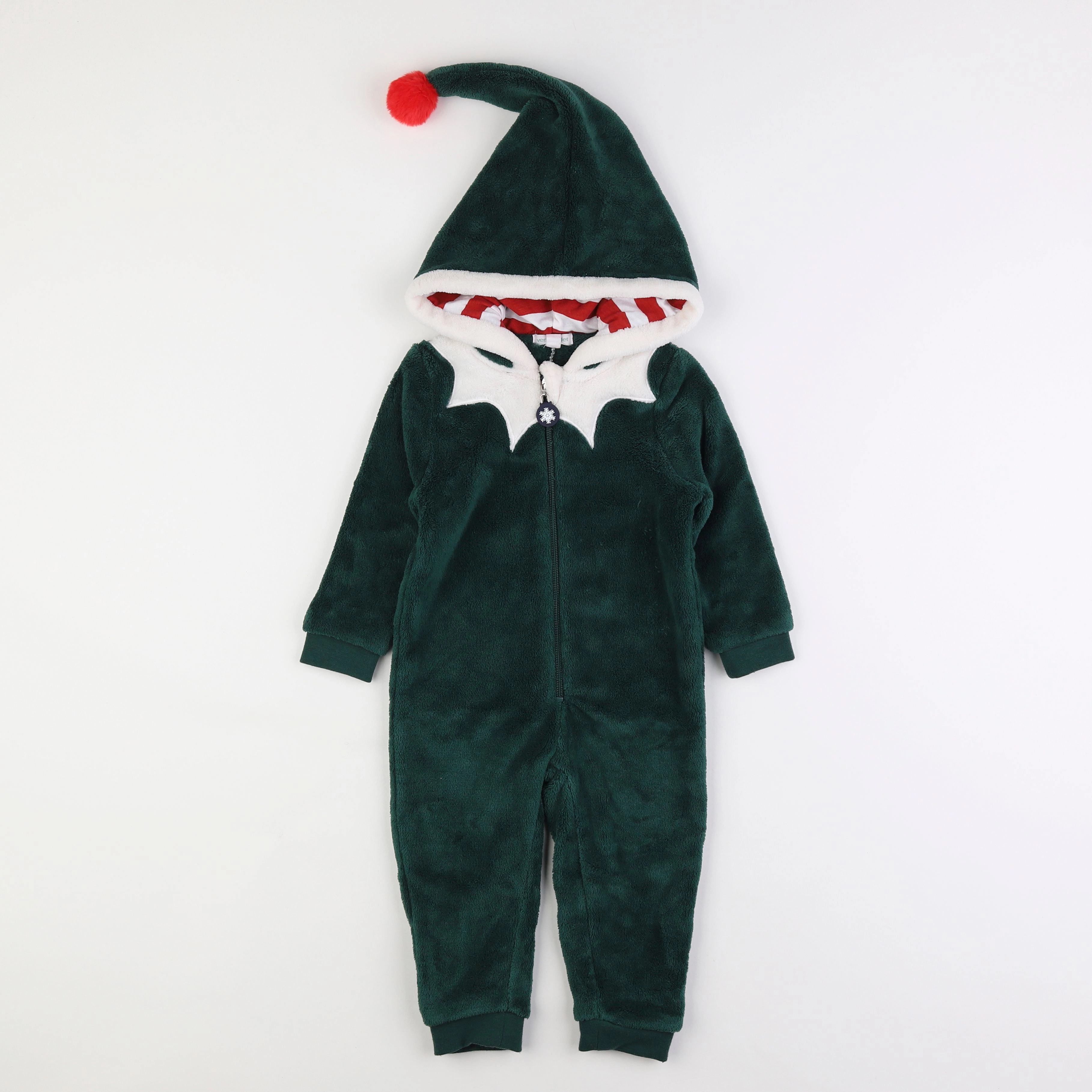 Vertbaudet - sur-pyjama vert - 2 ans