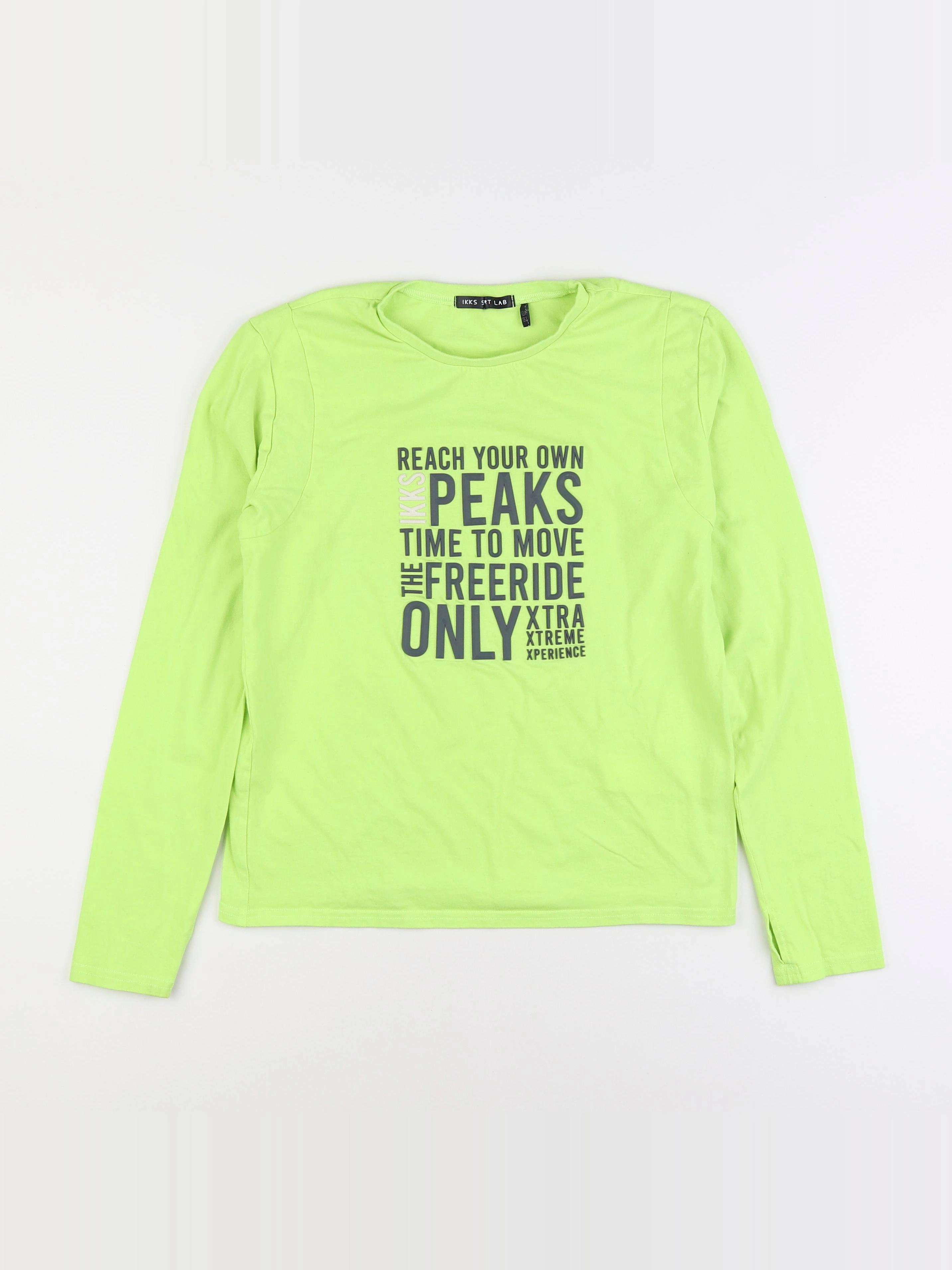 IKKS - tee-shirt jaune fluo - 12 ans