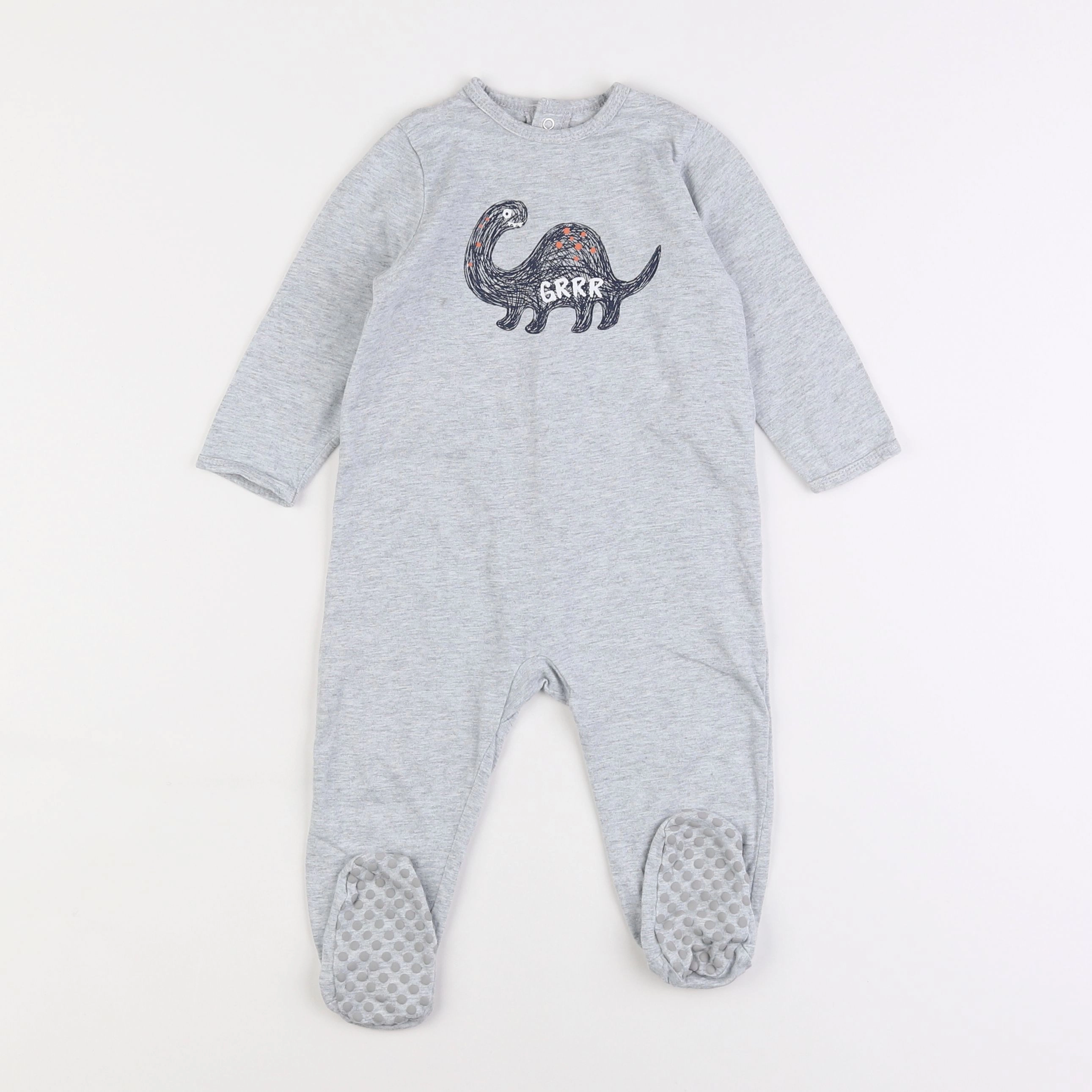 La Redoute - pyjama coton gris - 18 mois