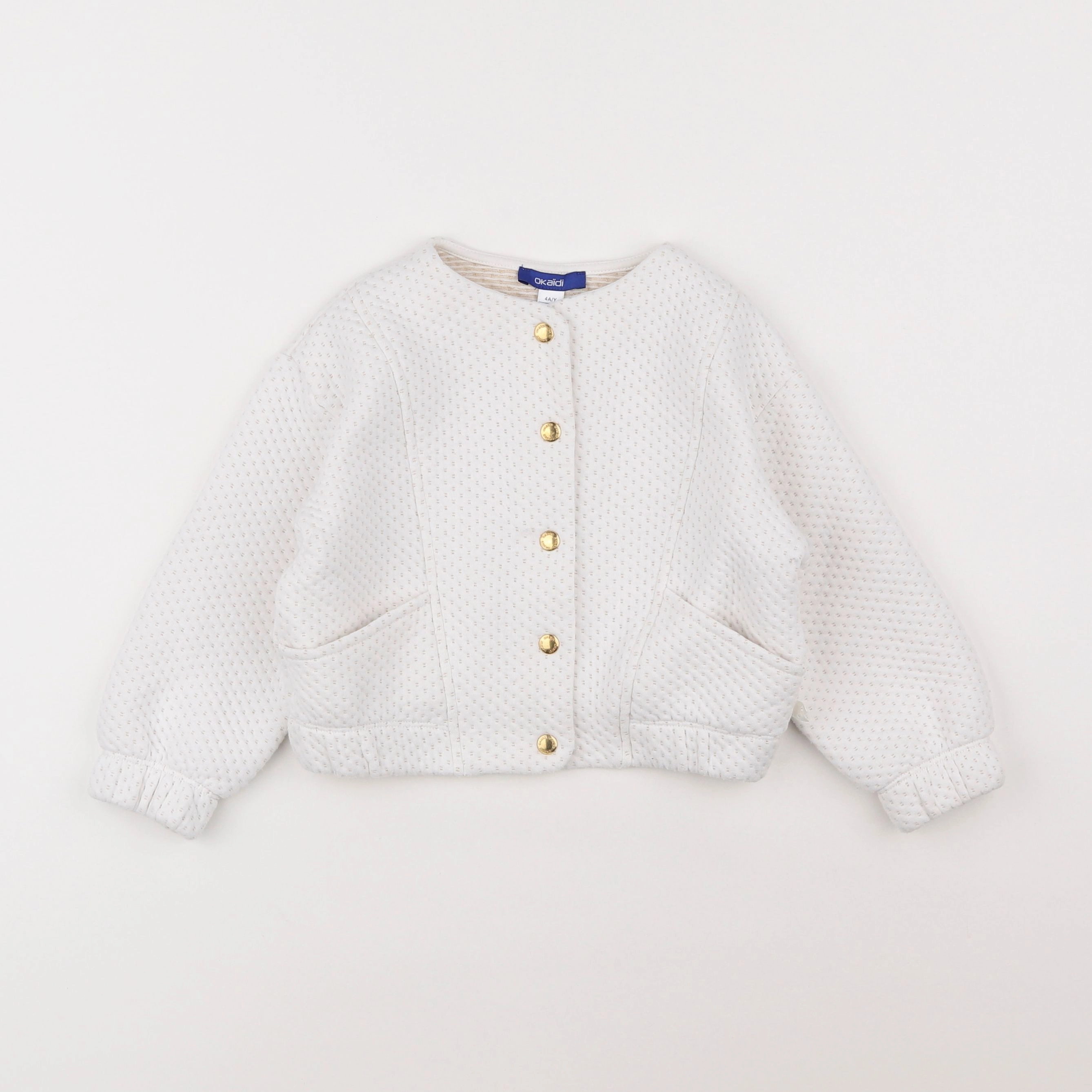 Okaidi - sweat blanc - 4 ans