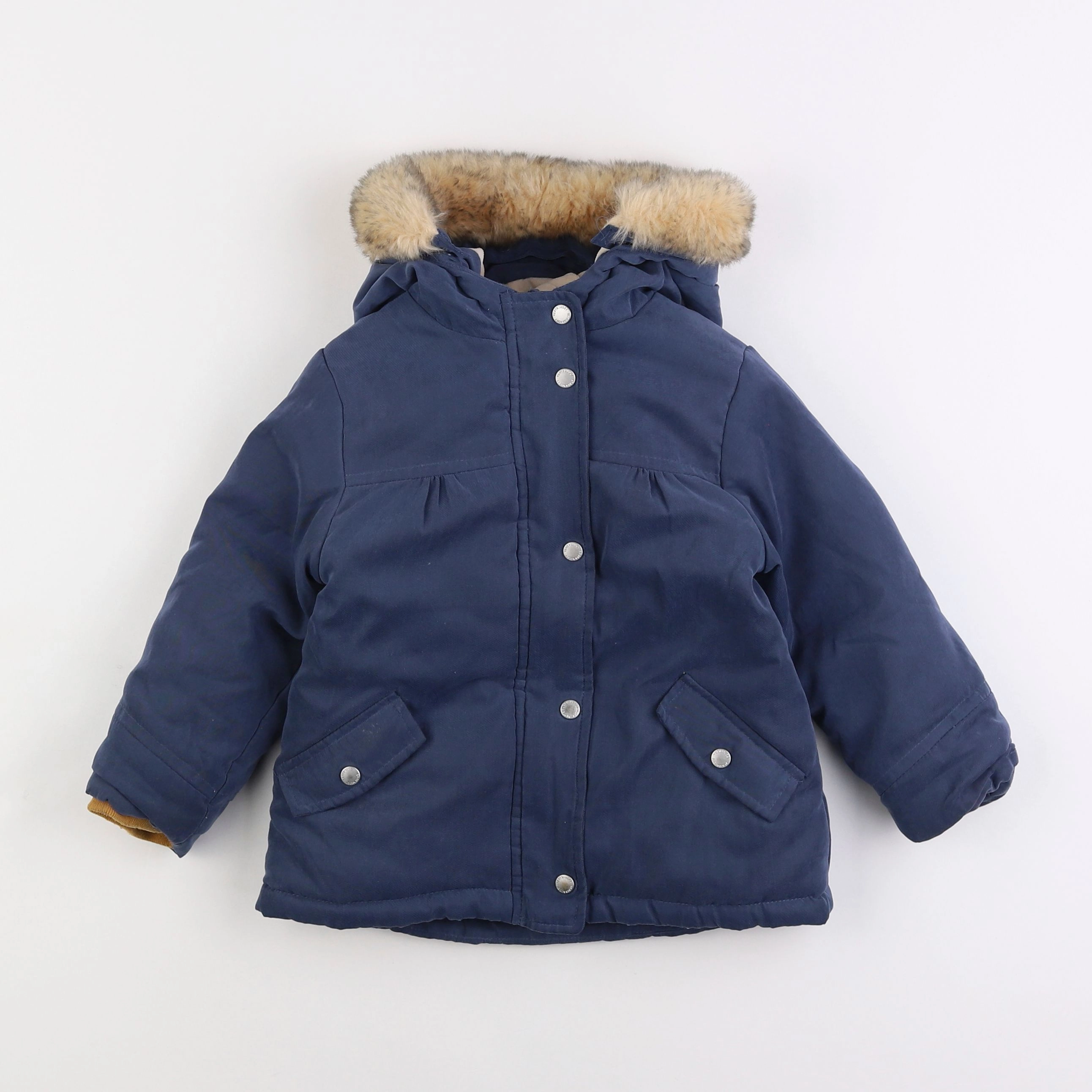 Vertbaudet - parka bleu - 3 ans