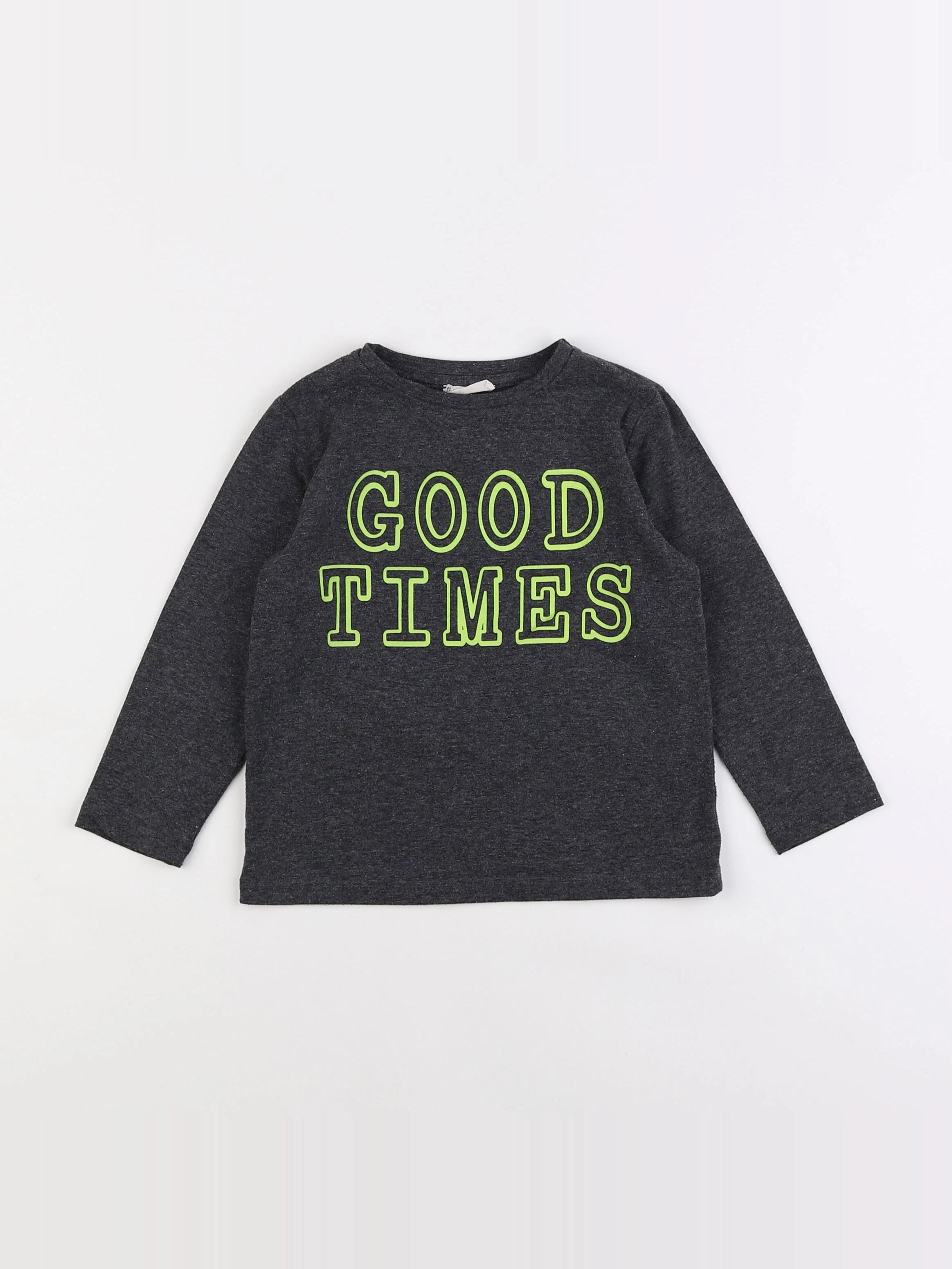 Little Cigogne - tee-shirt gris - 3 ans