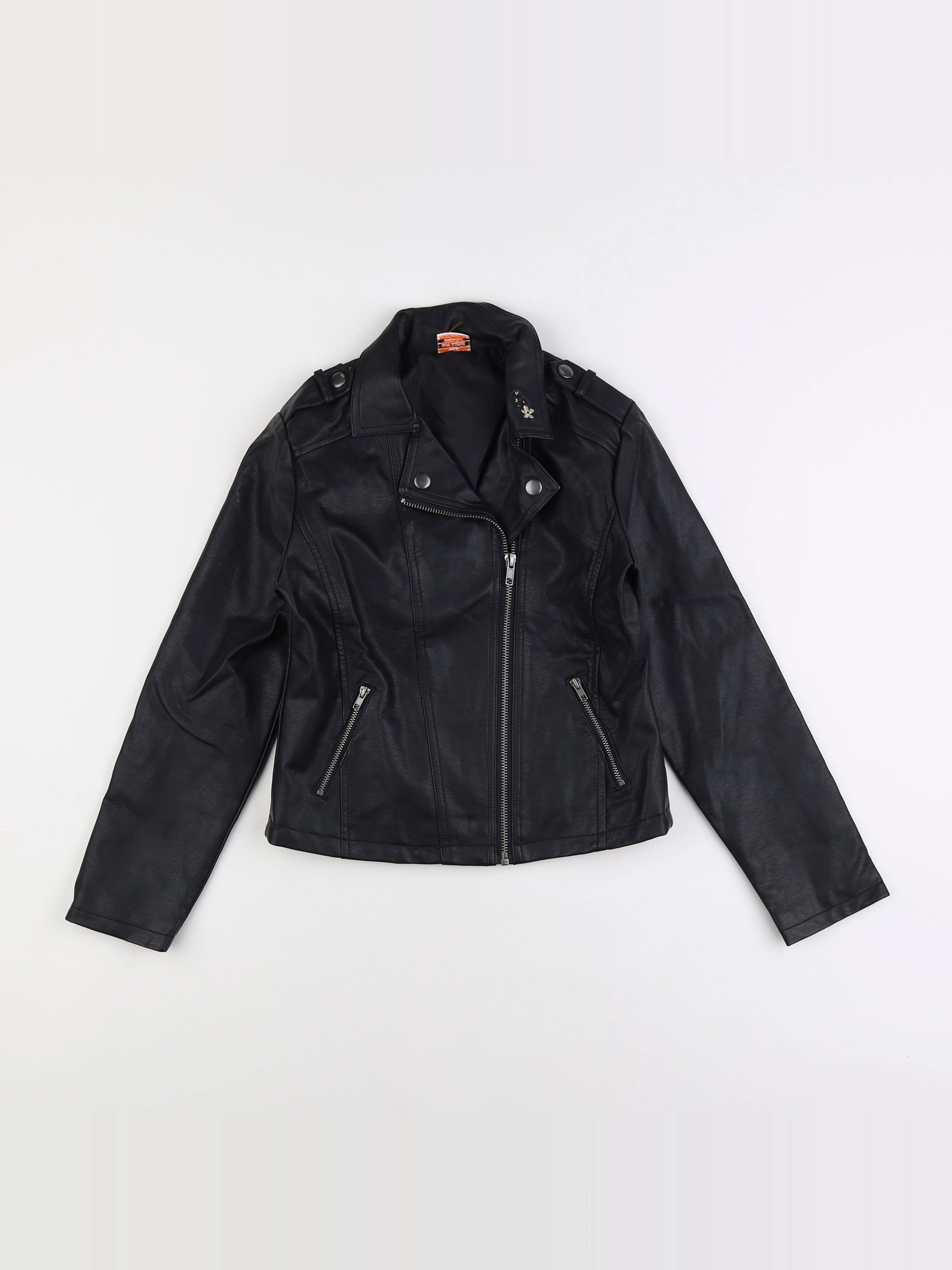 Tape à l'oeil - veste simili cuir noir - 10 ans