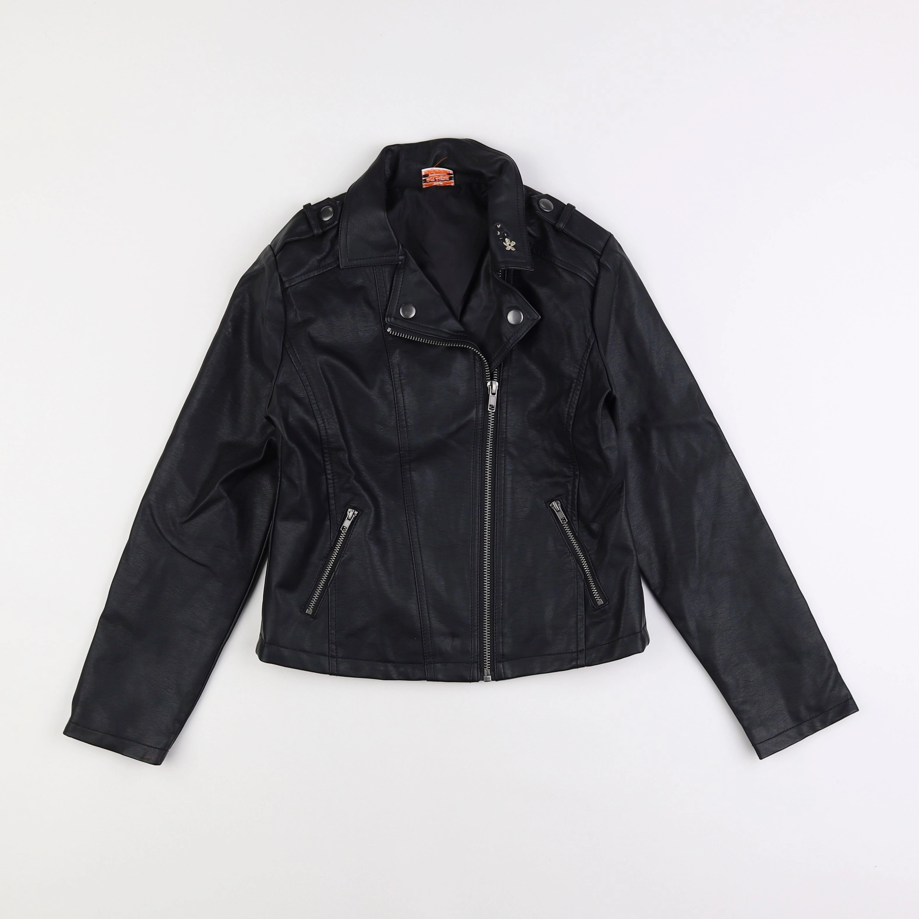 Tape à l'oeil - veste simili cuir noir - 10 ans
