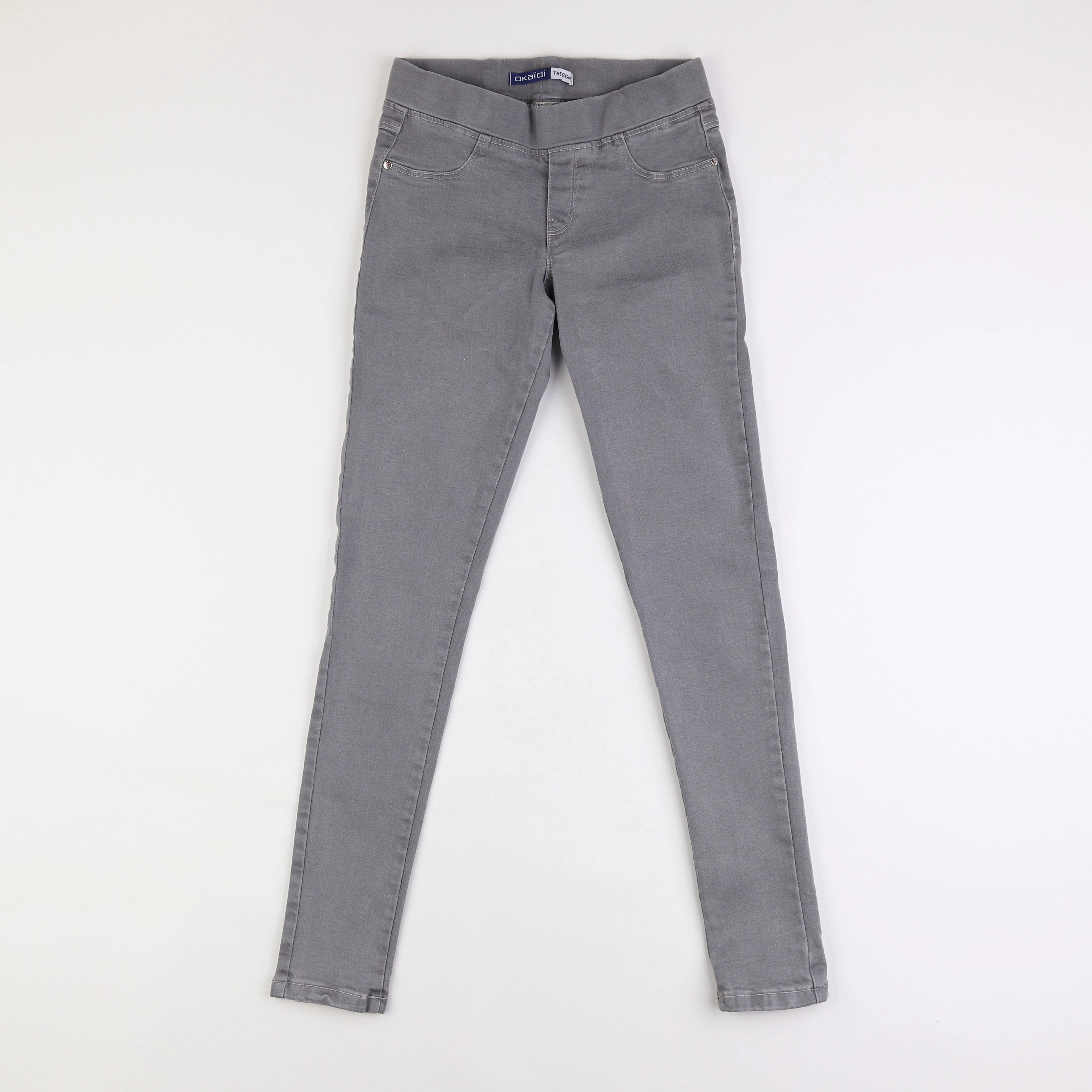 Okaidi - jegging gris - 12 ans