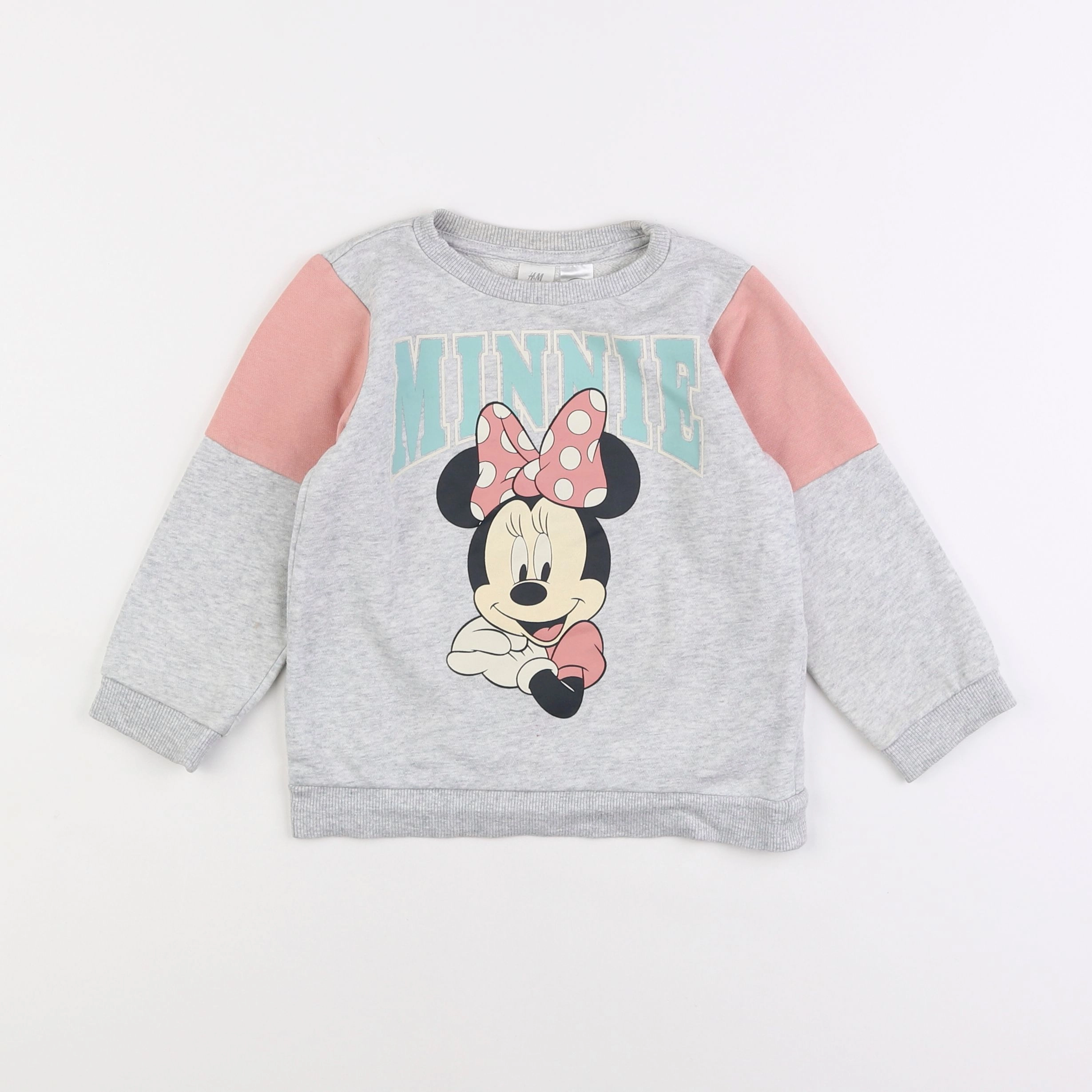 H&M - sweat gris - 2/3 ans