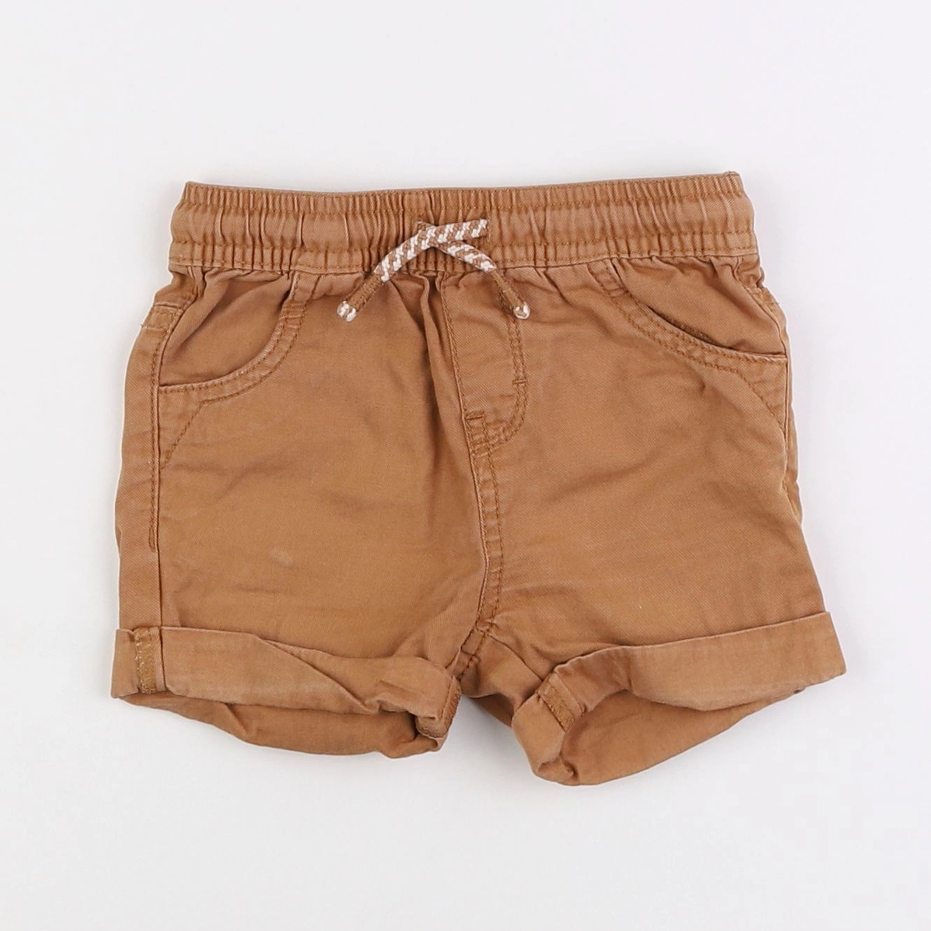 Vertbaudet - short marron - 18 mois