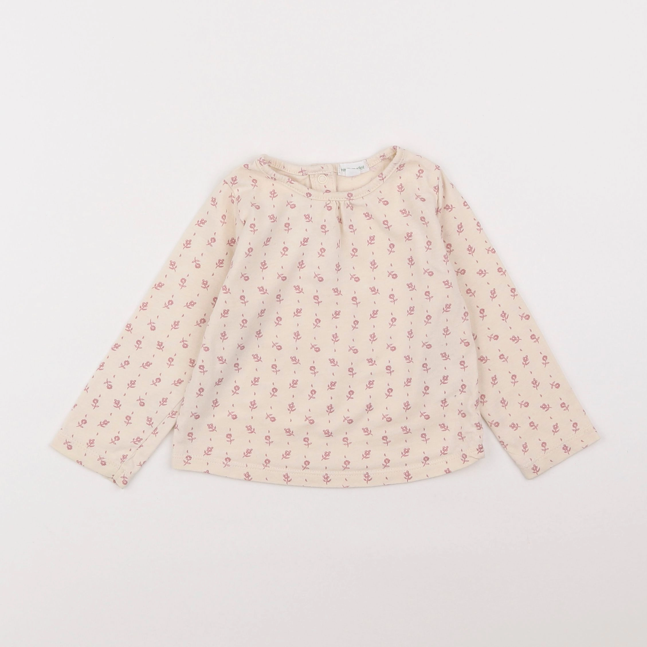 Vertbaudet - tee-shirt beige - 18 mois