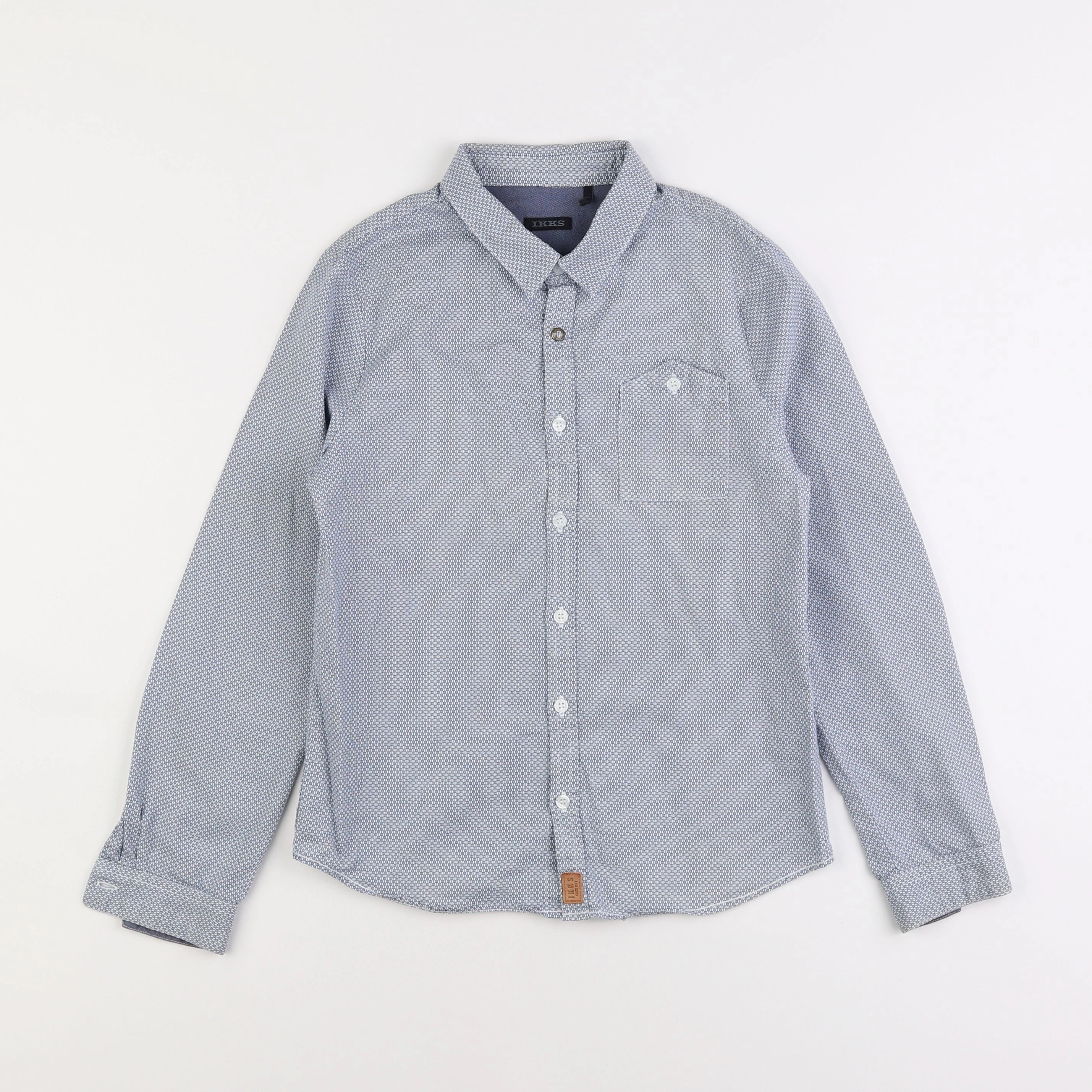 IKKS - chemise bleu - 10 ans