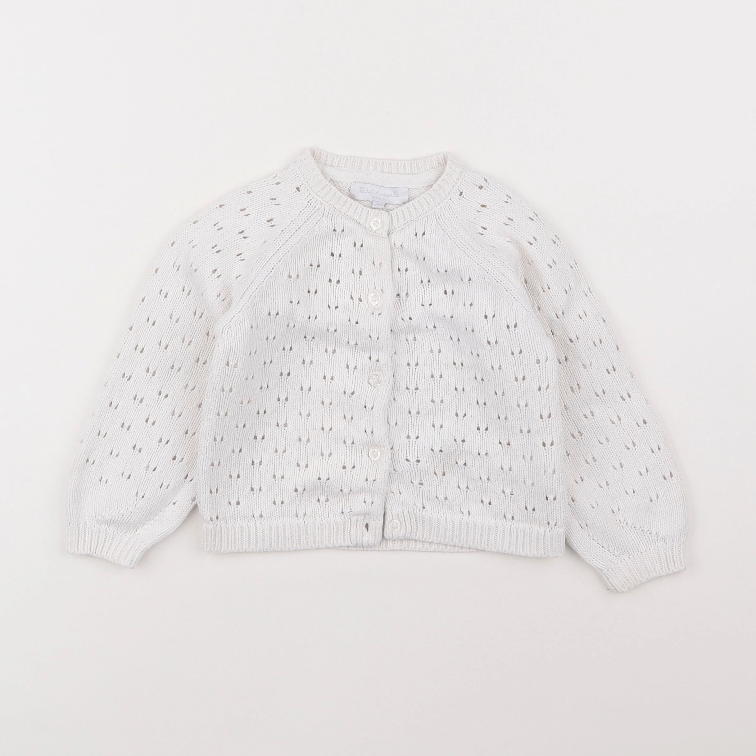 Cadet Rousselle - gilet blanc - 2 ans