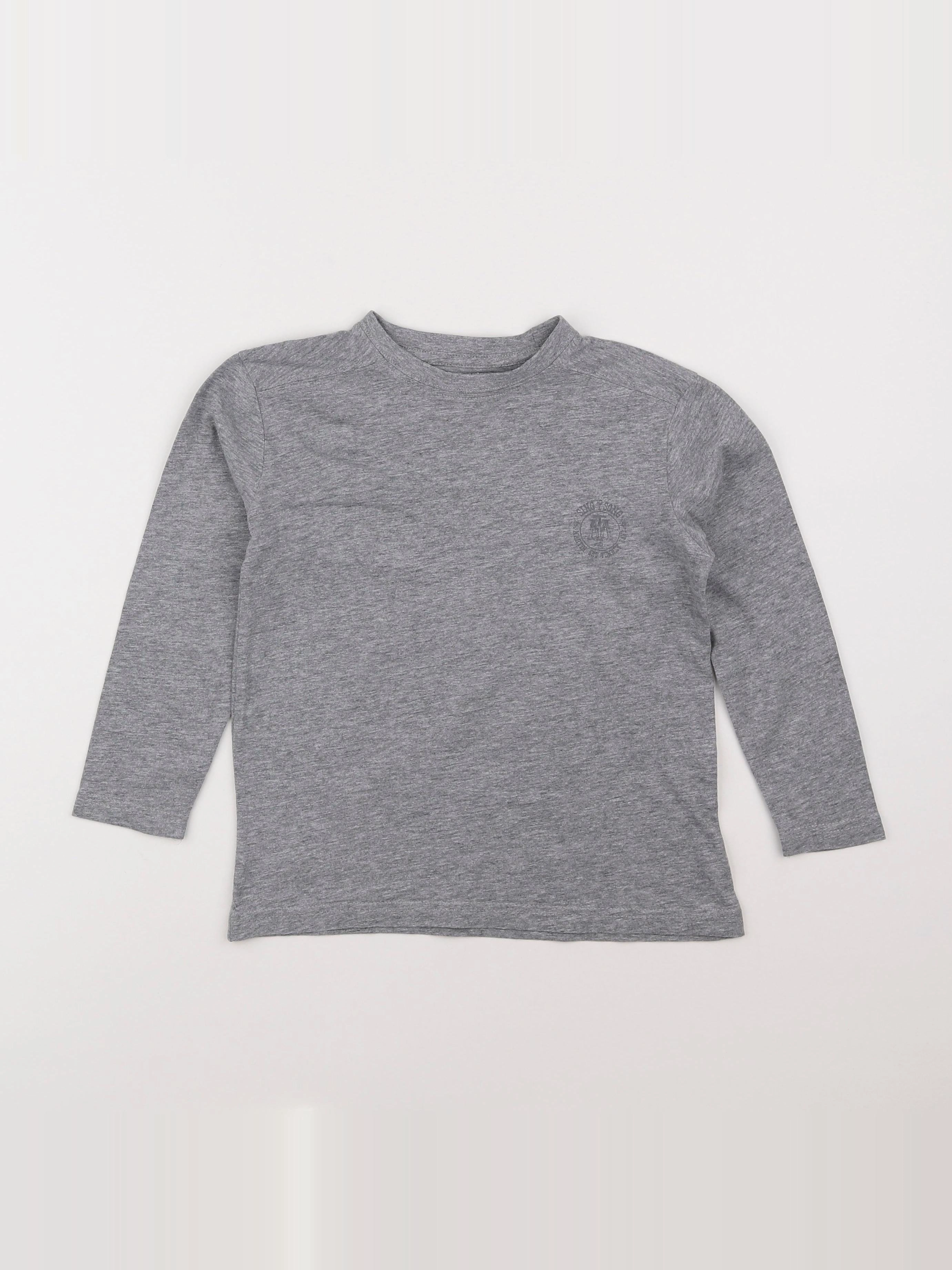 Vertbaudet - tee-shirt gris - 6 ans