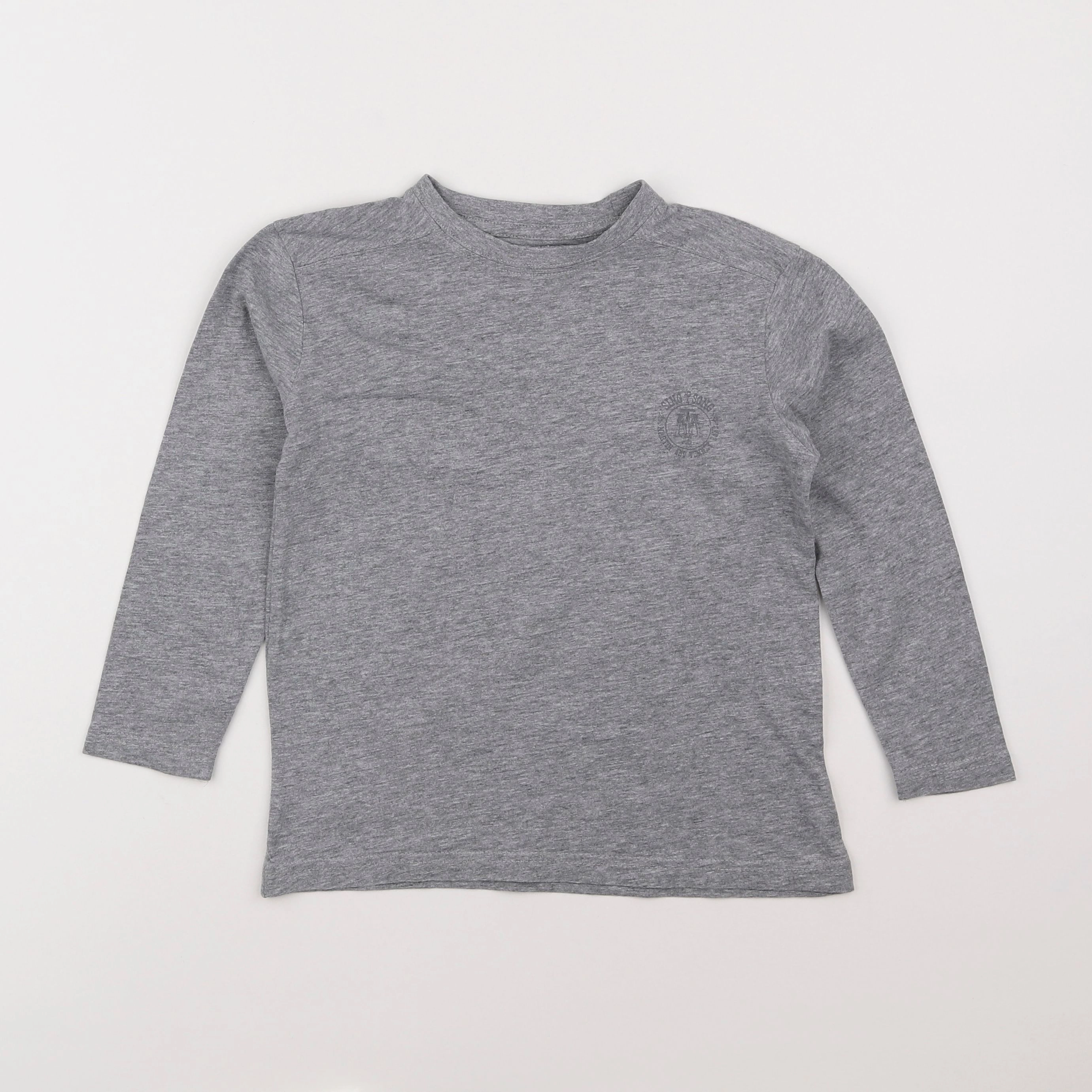 Vertbaudet - tee-shirt gris - 6 ans