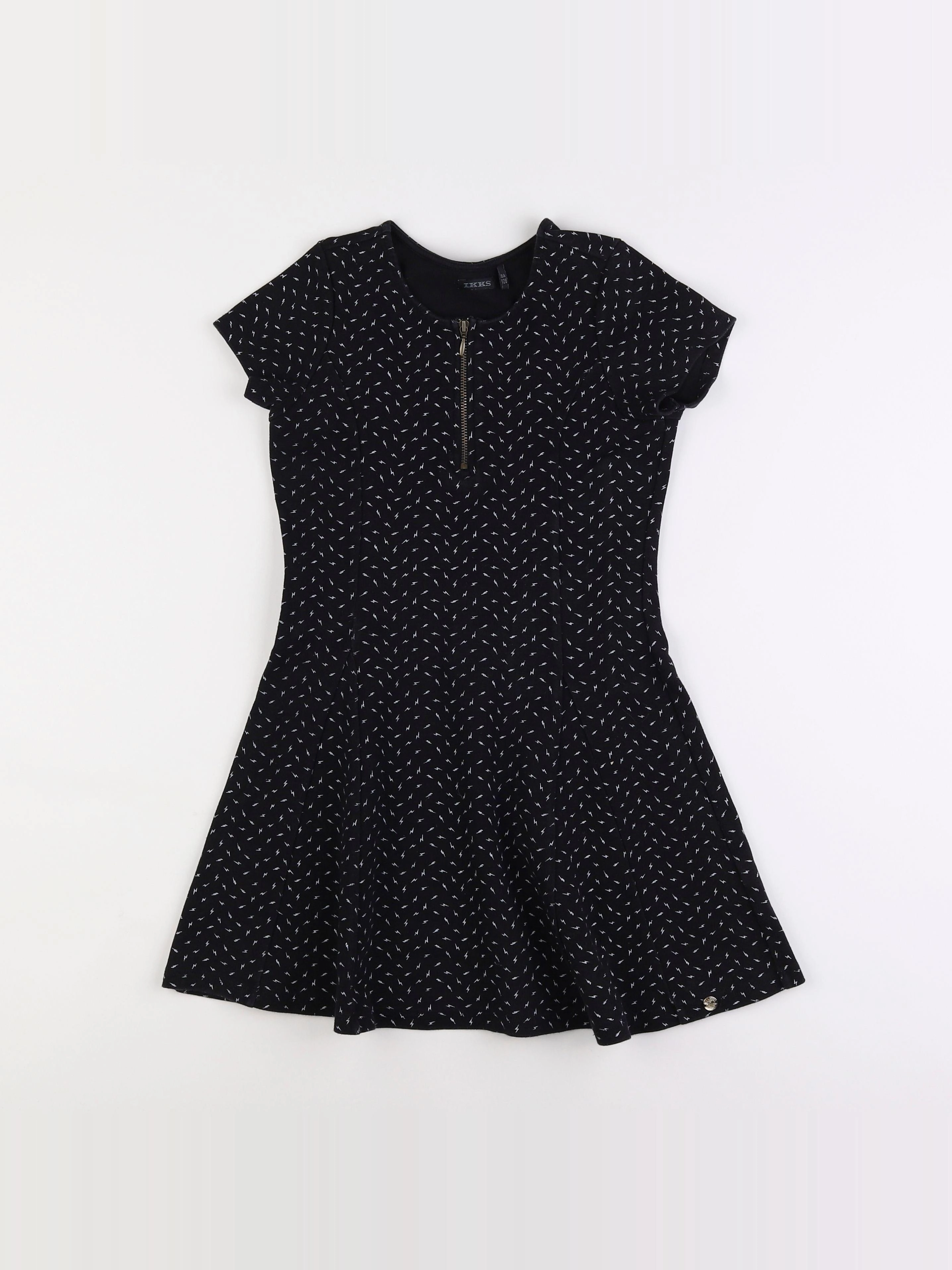 IKKS - robe noir - 8 ans