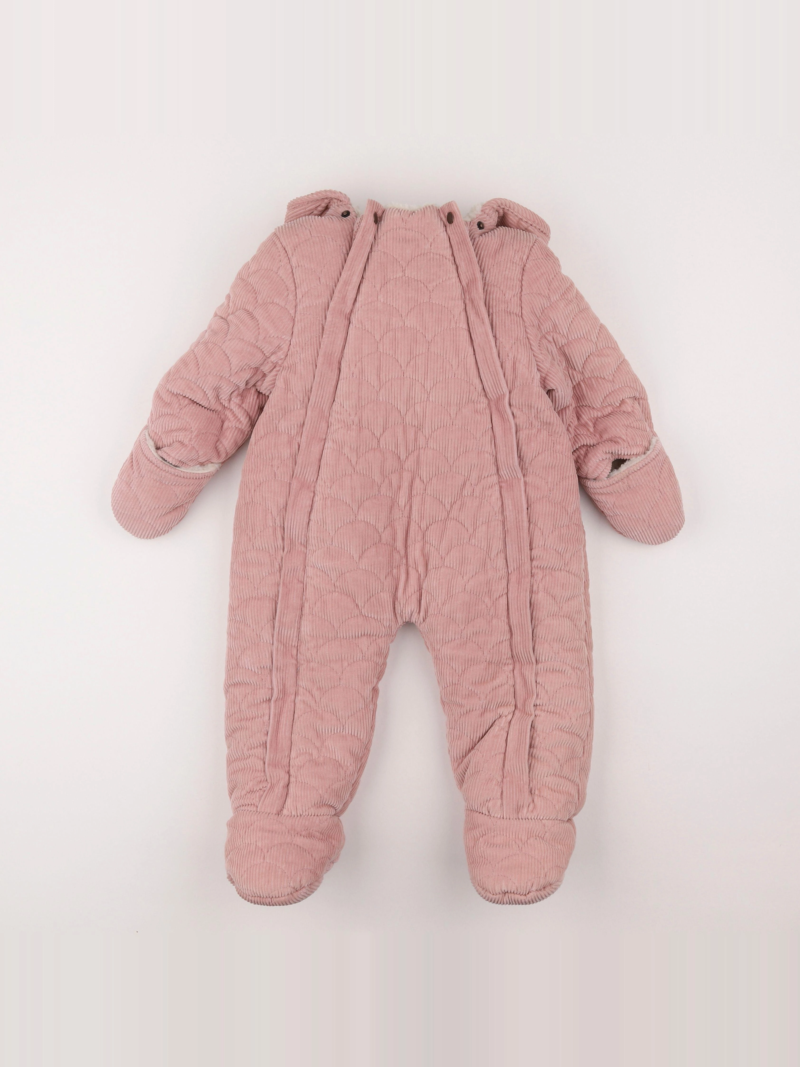 Vertbaudet - combi-pilote rose - 18 mois