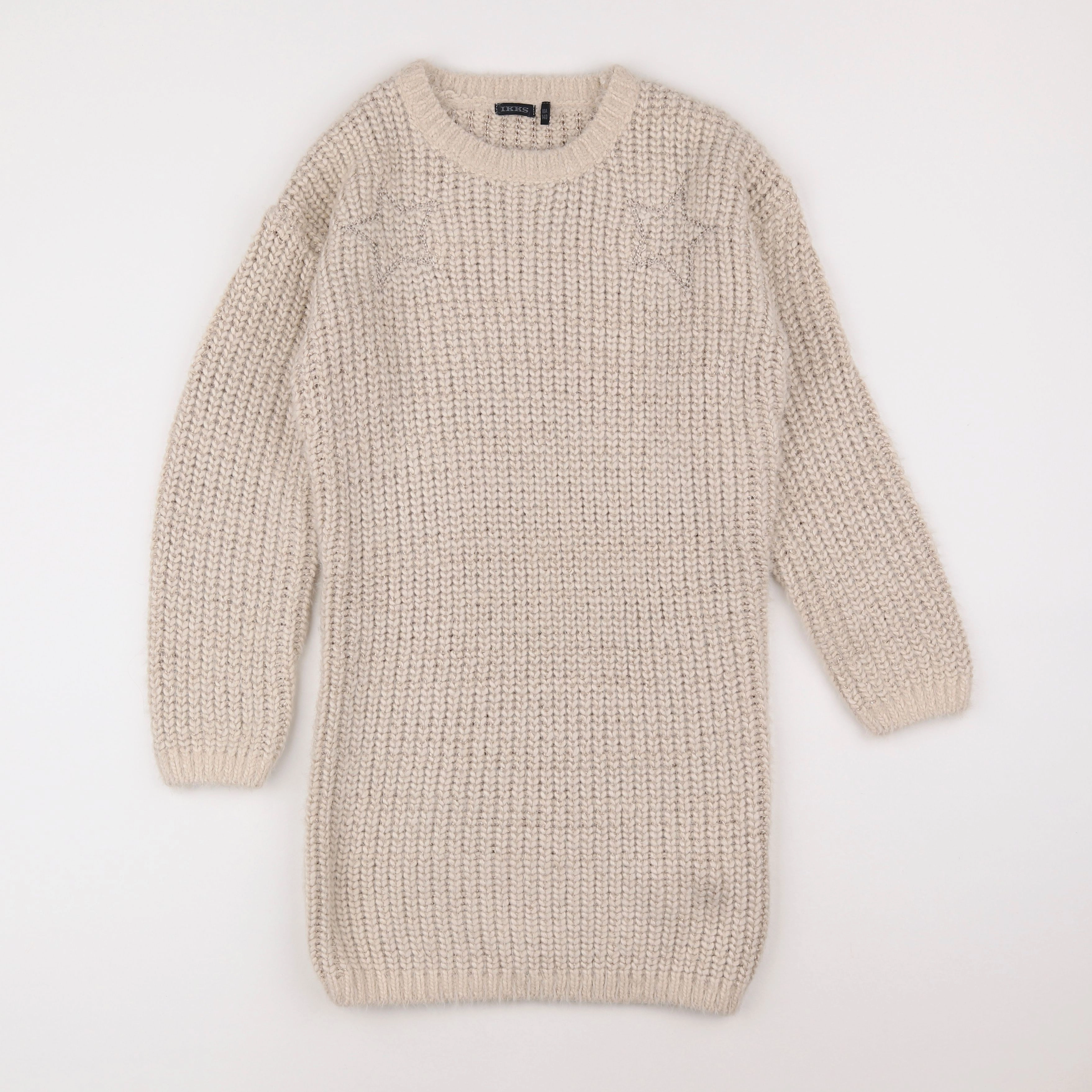 IKKS - robe marron, or - 10 ans