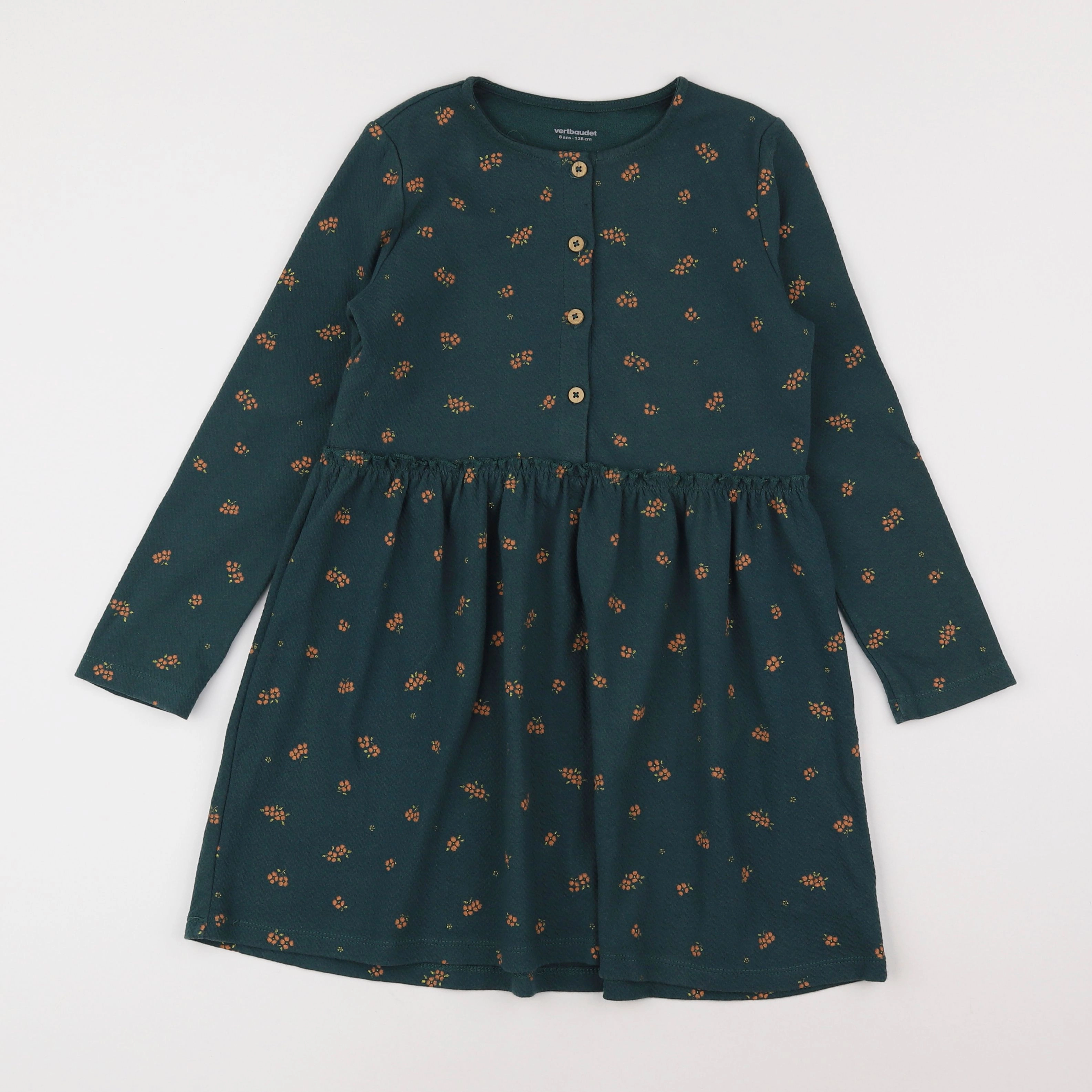 Vertbaudet - robe multicolore - 8 ans