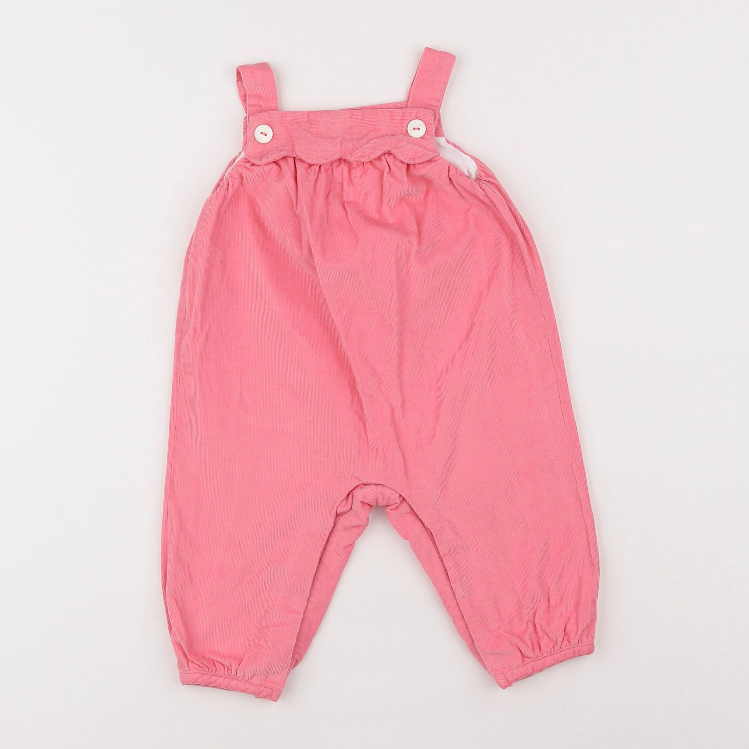 Jacadi - salopette coton rose - 6 mois