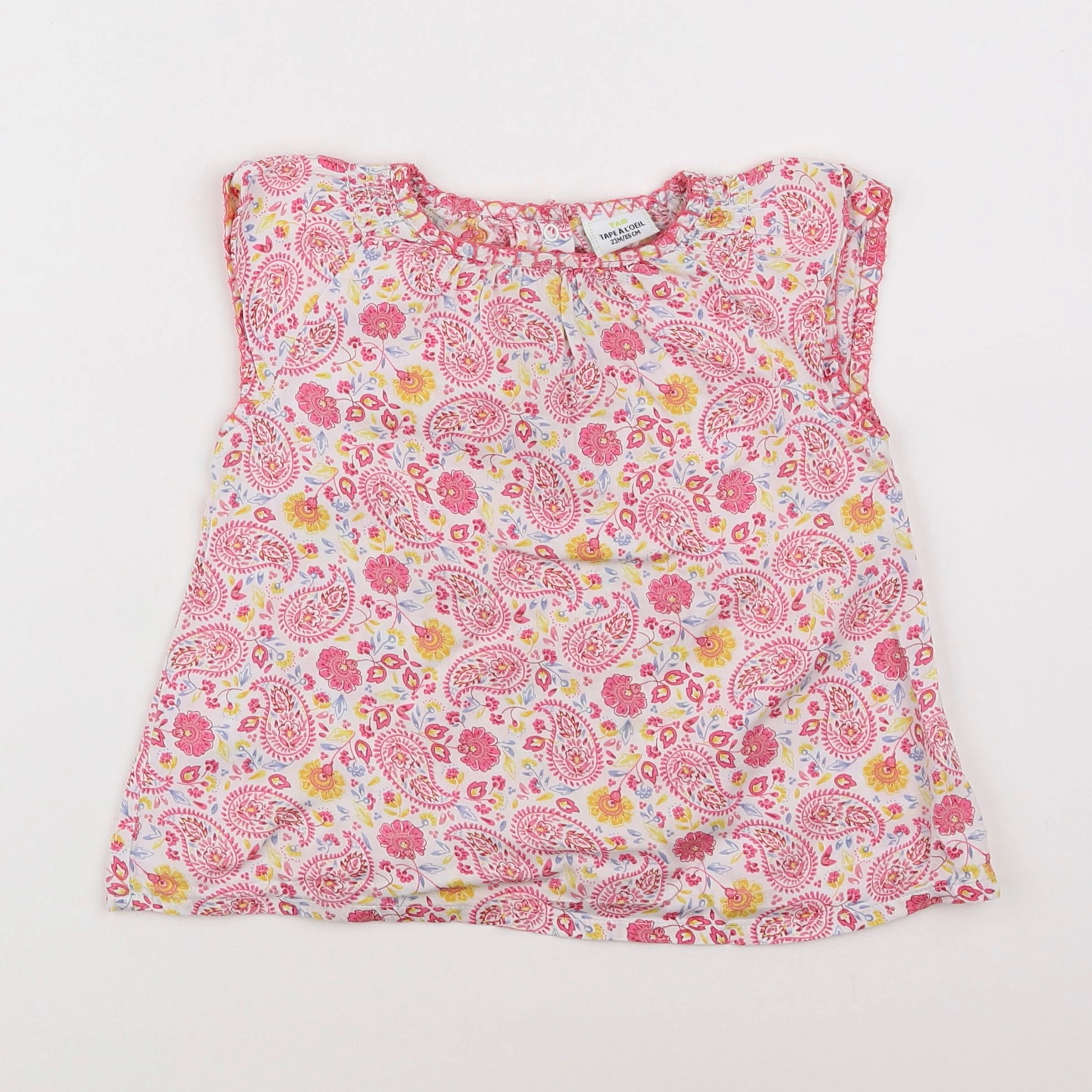 Tape à l'oeil - blouse rose - 2 ans