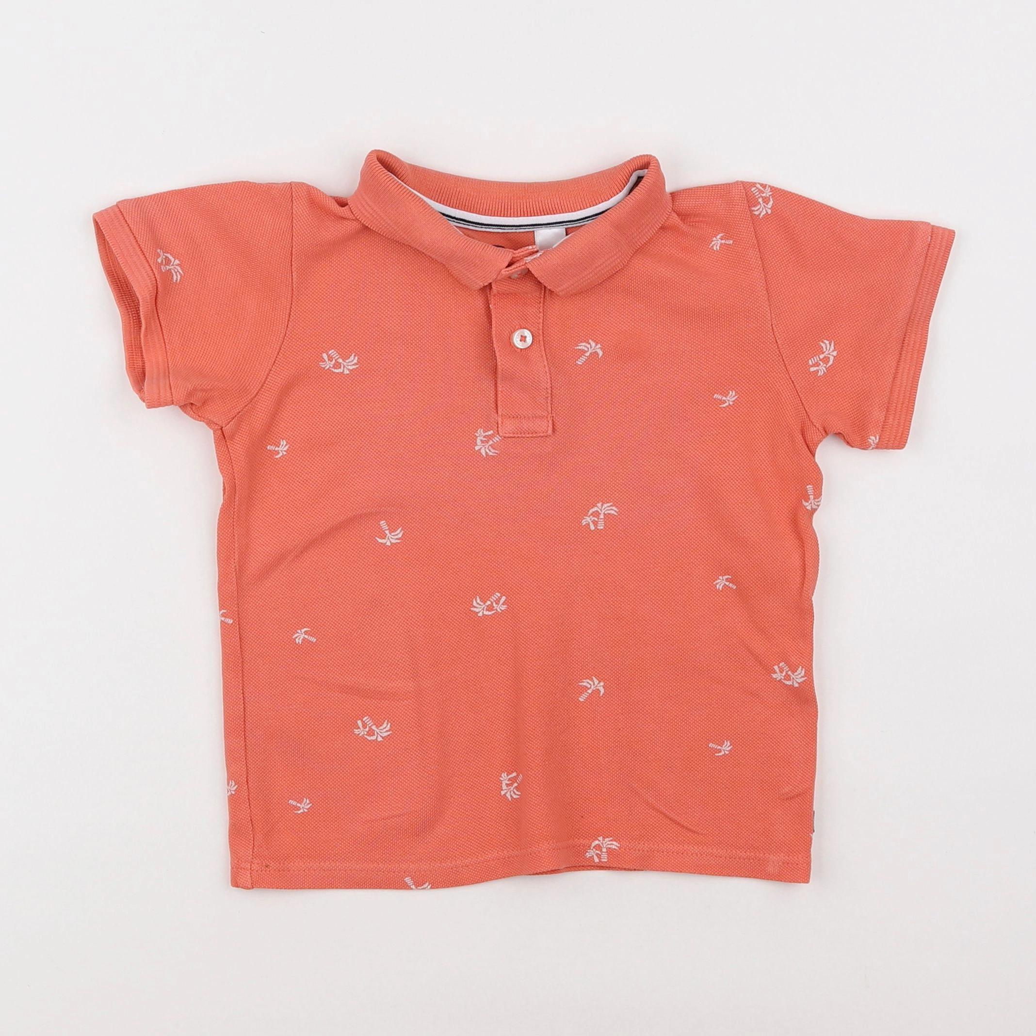 Okaidi - polo orange - 3 ans